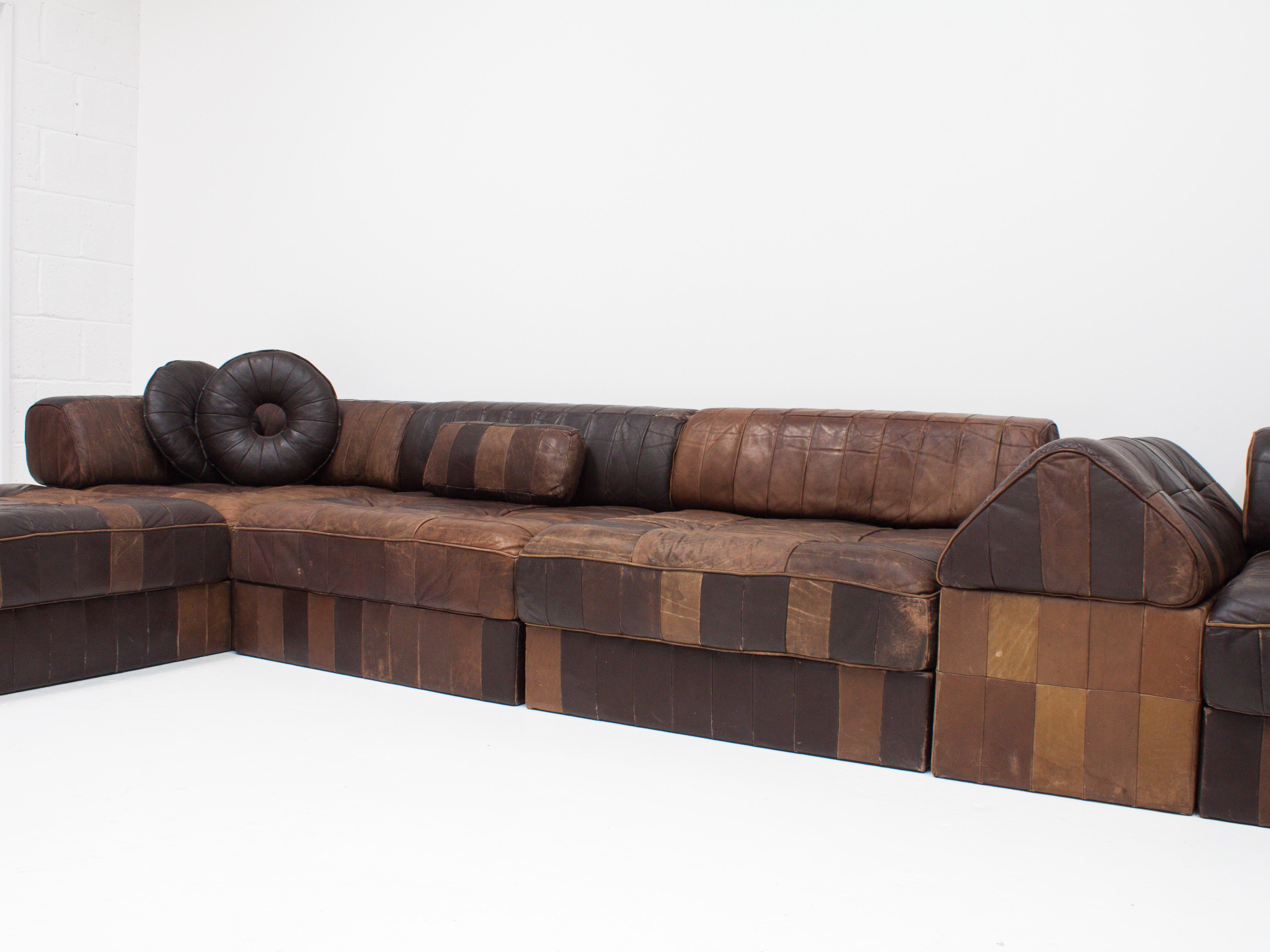 20th Century De Sede DS88 Modular Patchwork Sofa, Switzerland, 1970s