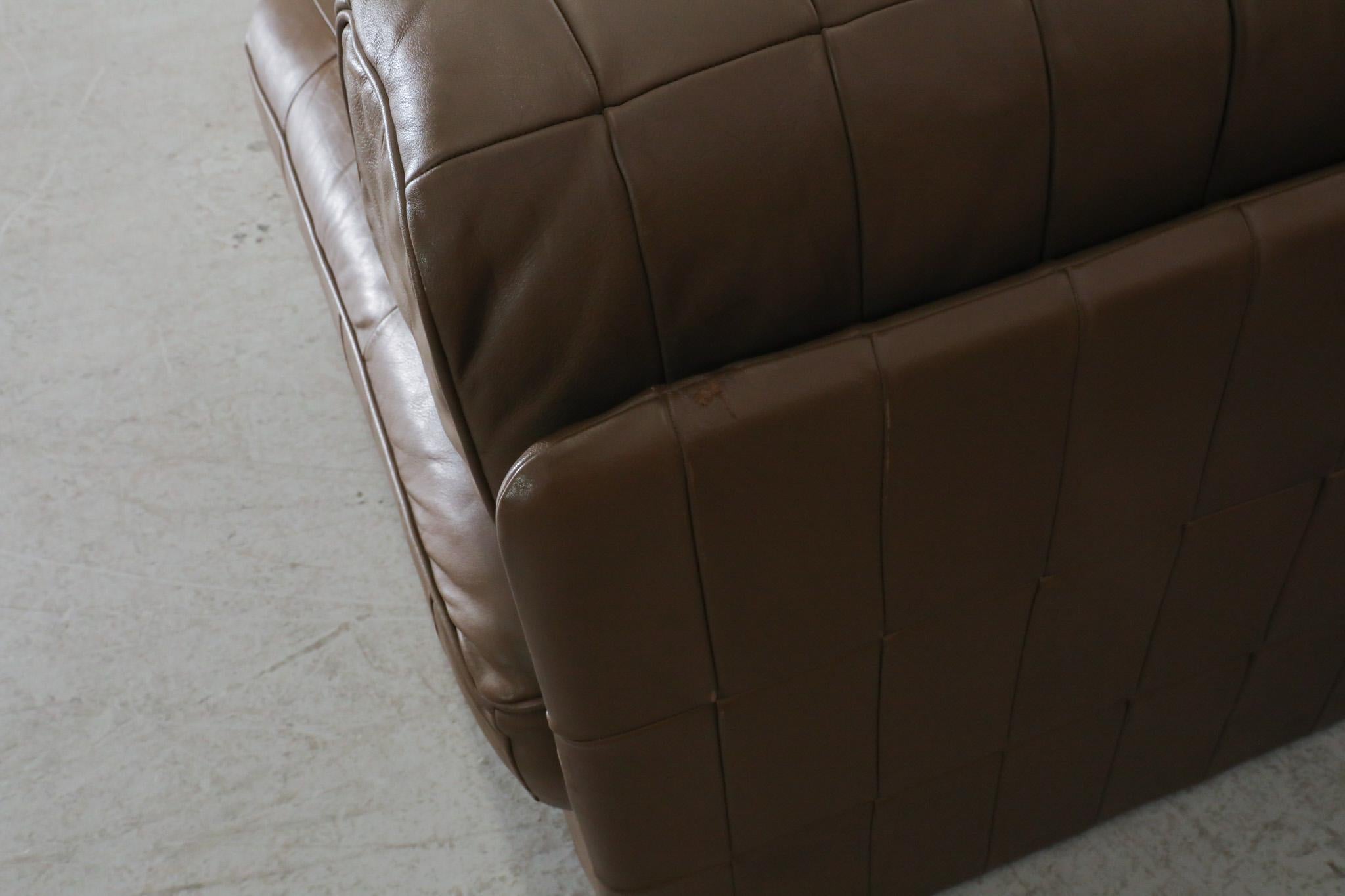 De Sede 'DS88' Modular Sofa in Brown Leather, Switzerland 1970s 9