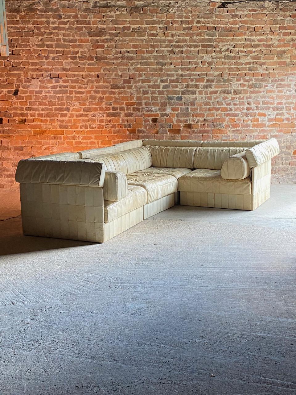 Late 20th Century De Sede DS88 Sectional Sofa Cream Leather, 1970