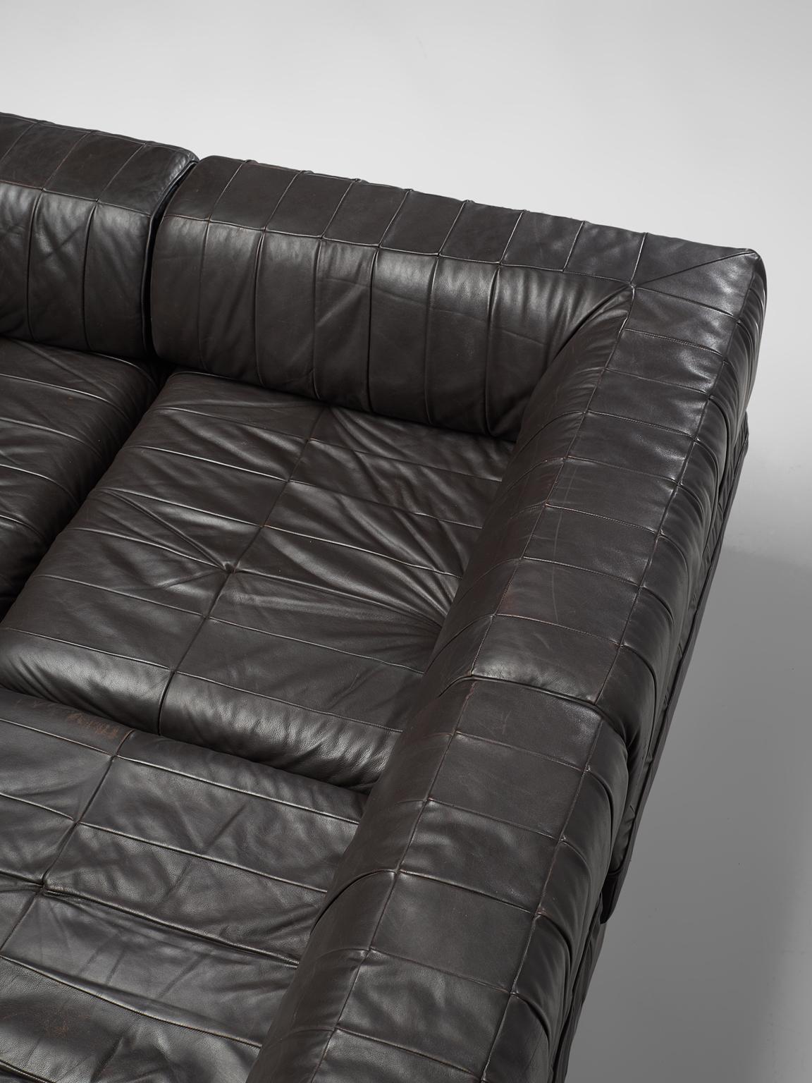 De Sede 'DS88' Sectional Sofa in Dark Brown Leather 5