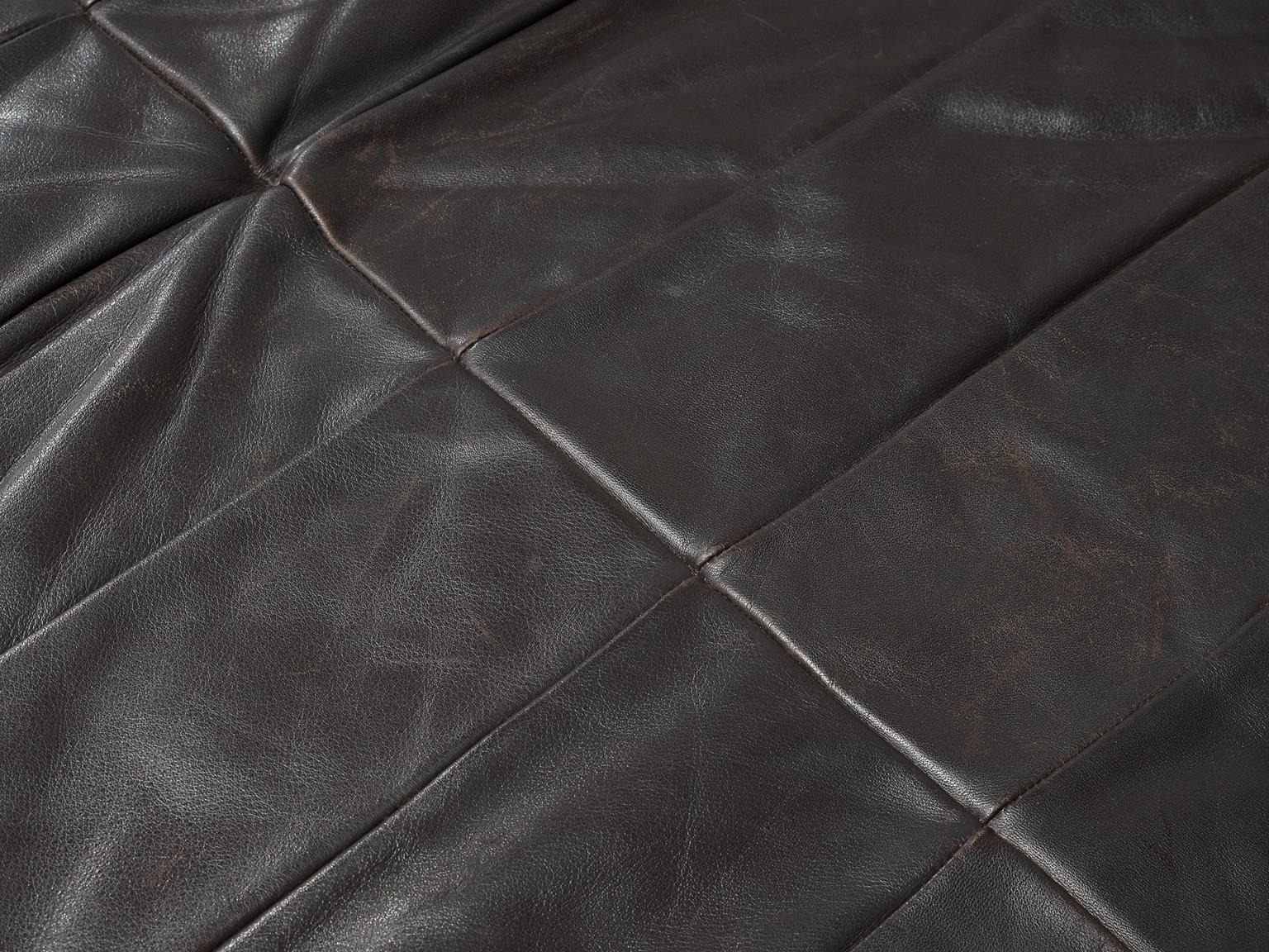 De Sede 'DS88' Sectional Sofa in Dark Brown Leather 7