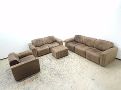 De Sede Ernst Lüthy Satz Designersofa Sessel Hocker Ledersofa-Sessel