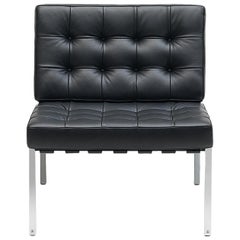 Fauteuil De Sede KT-221 en tissu noir tapissé par Kurt Thut