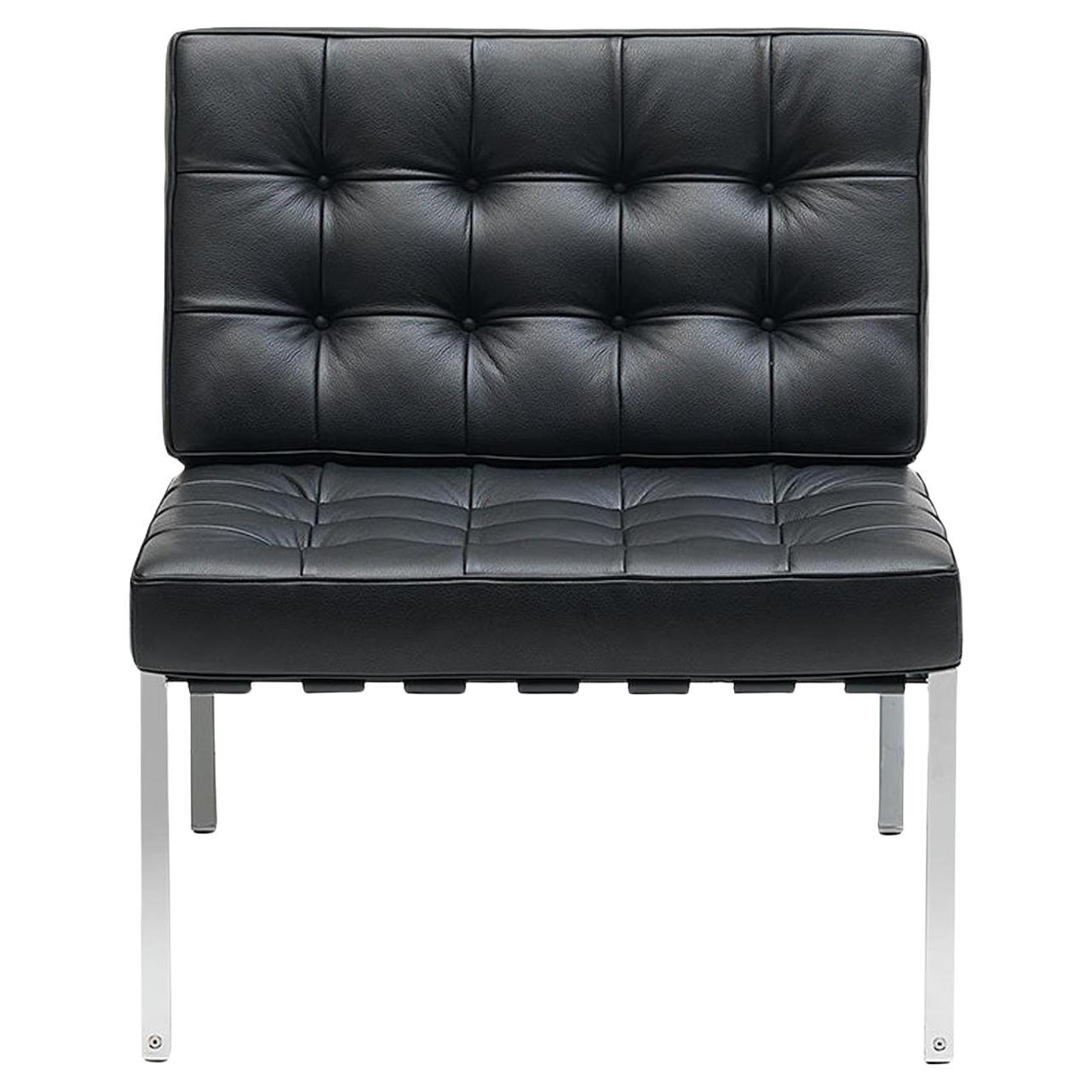 De Sede KT-221 Armchair in Black Upholstery by Kurt Thut