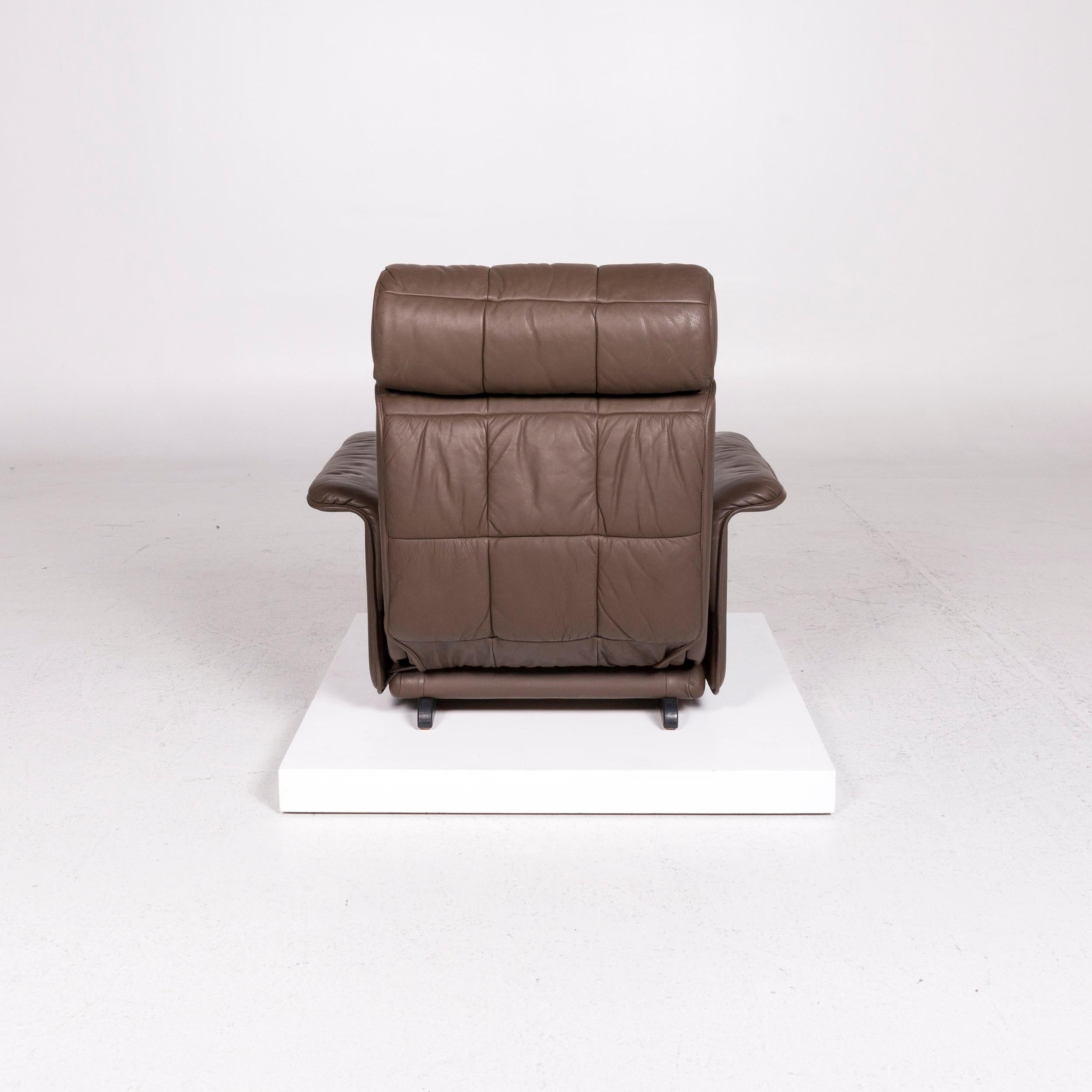 De Sede Leather Armchair Brown Eletric Function Relax Function For Sale 4