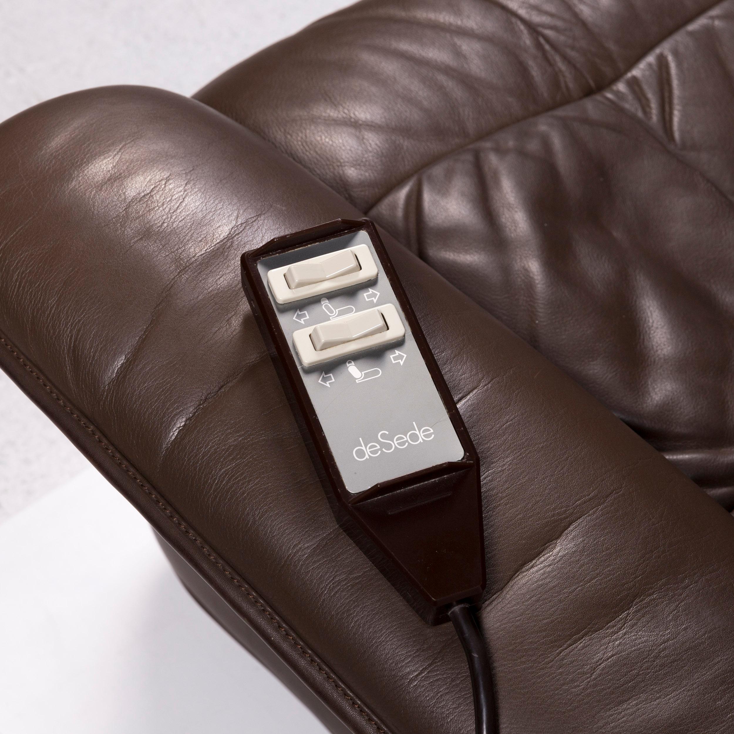 De Sede Leather Armchair Brown Eletric Function Relax Function For Sale 1