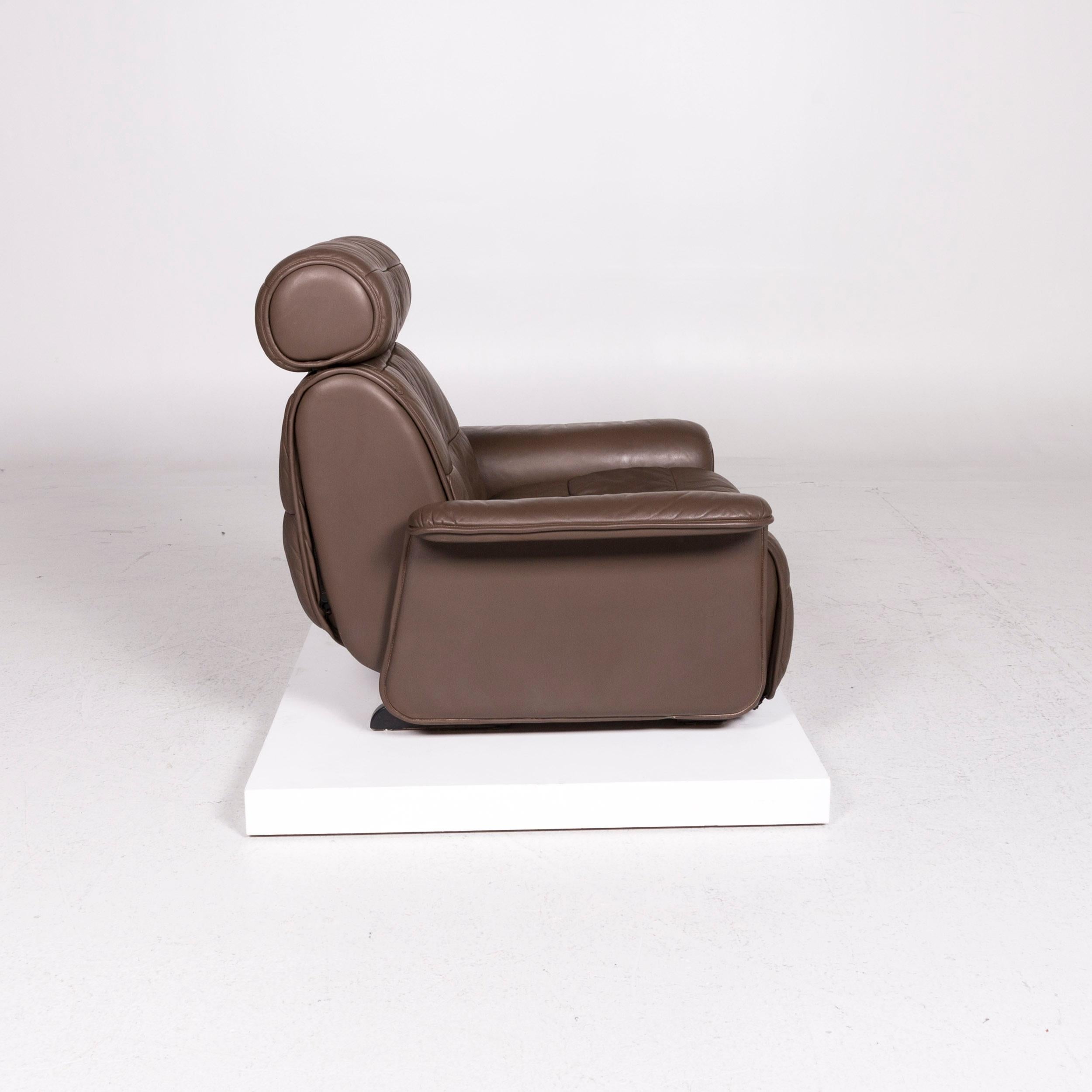 De Sede Leather Armchair Brown Eletric Function Relax Function For Sale 3