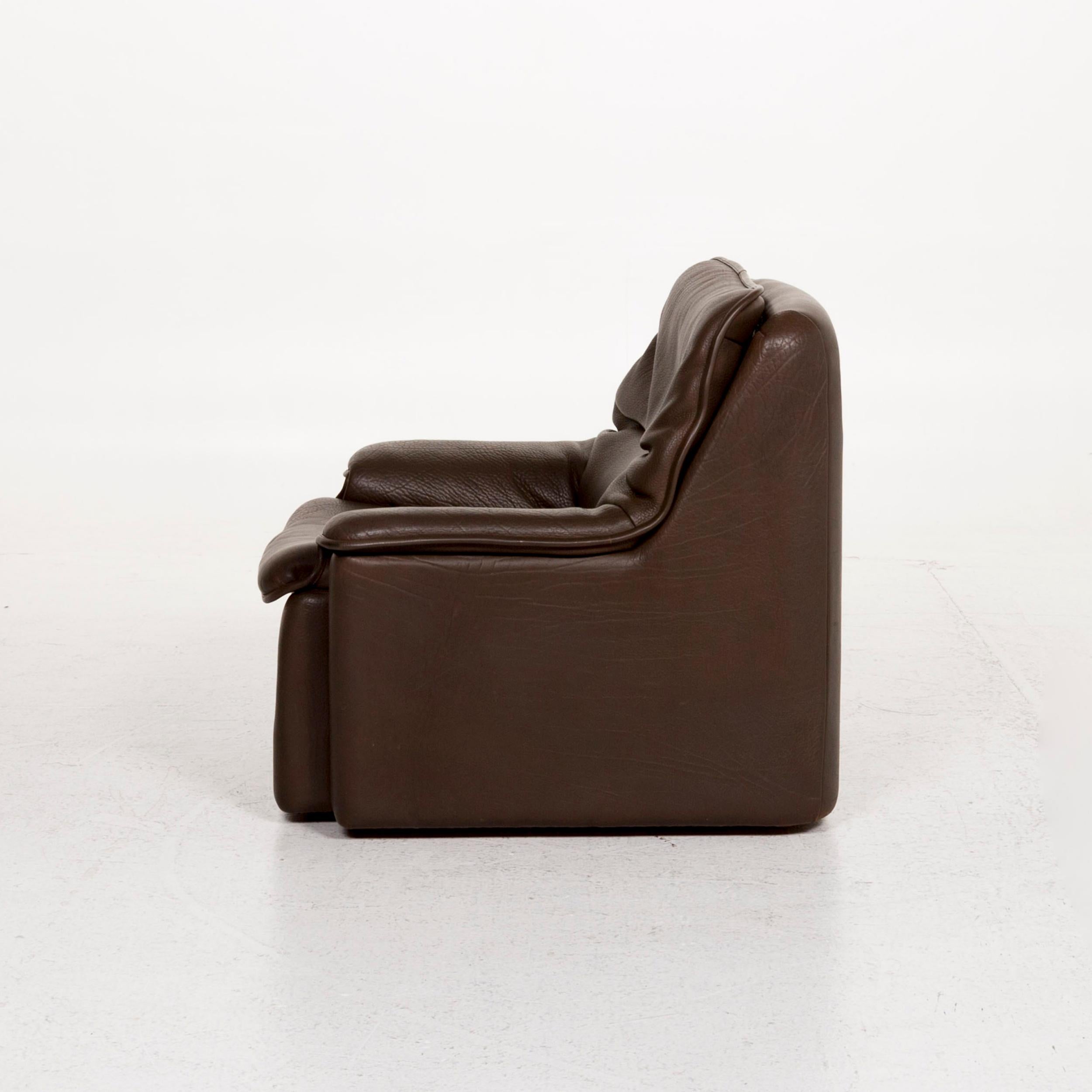 De Sede Leather Armchair Brown For Sale 3