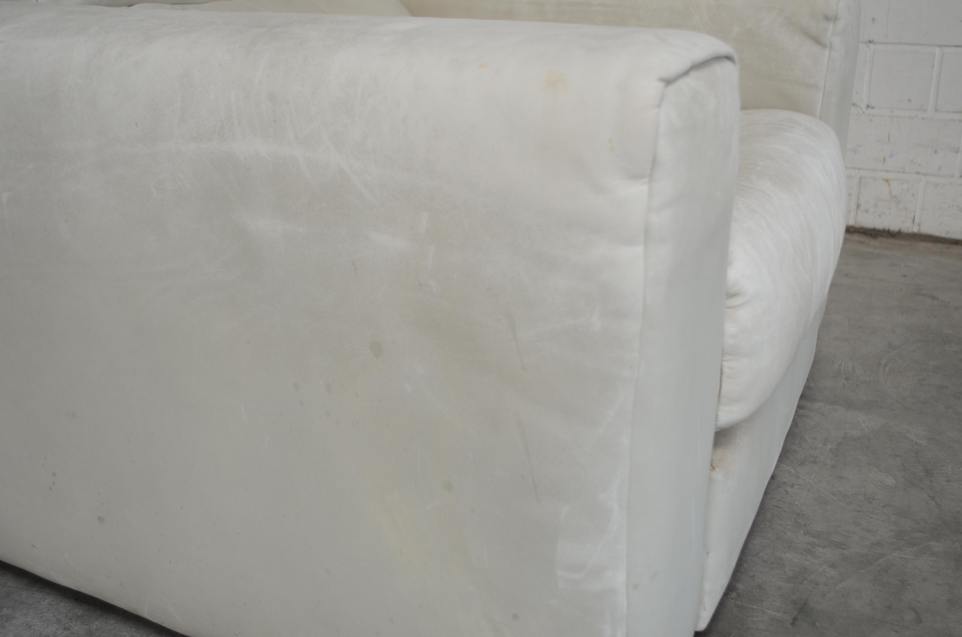 De Sede Leather Armchair DS 105 Ecru White For Sale 8