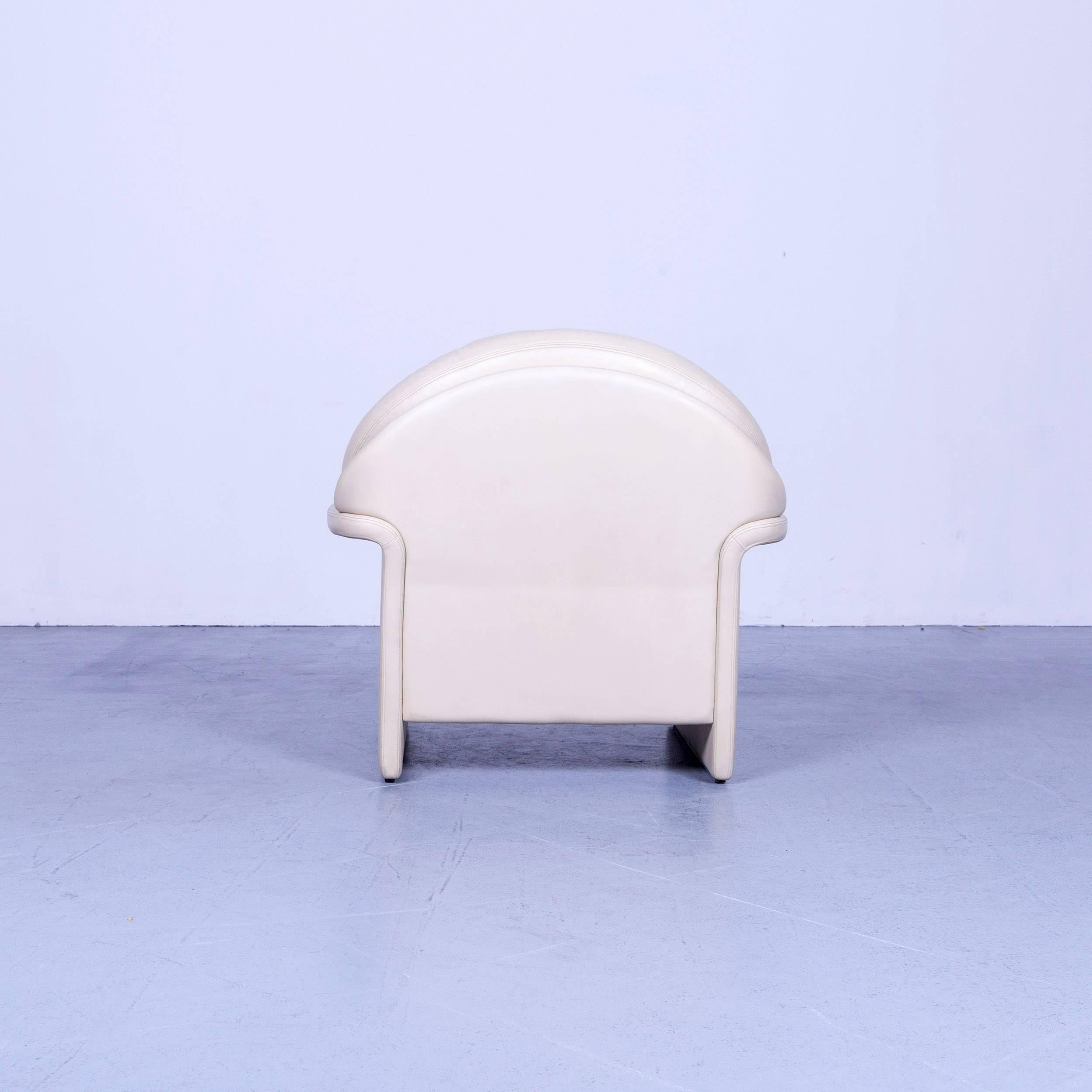 De Sede Leather Armchair Off-White One-Seat Chair 2