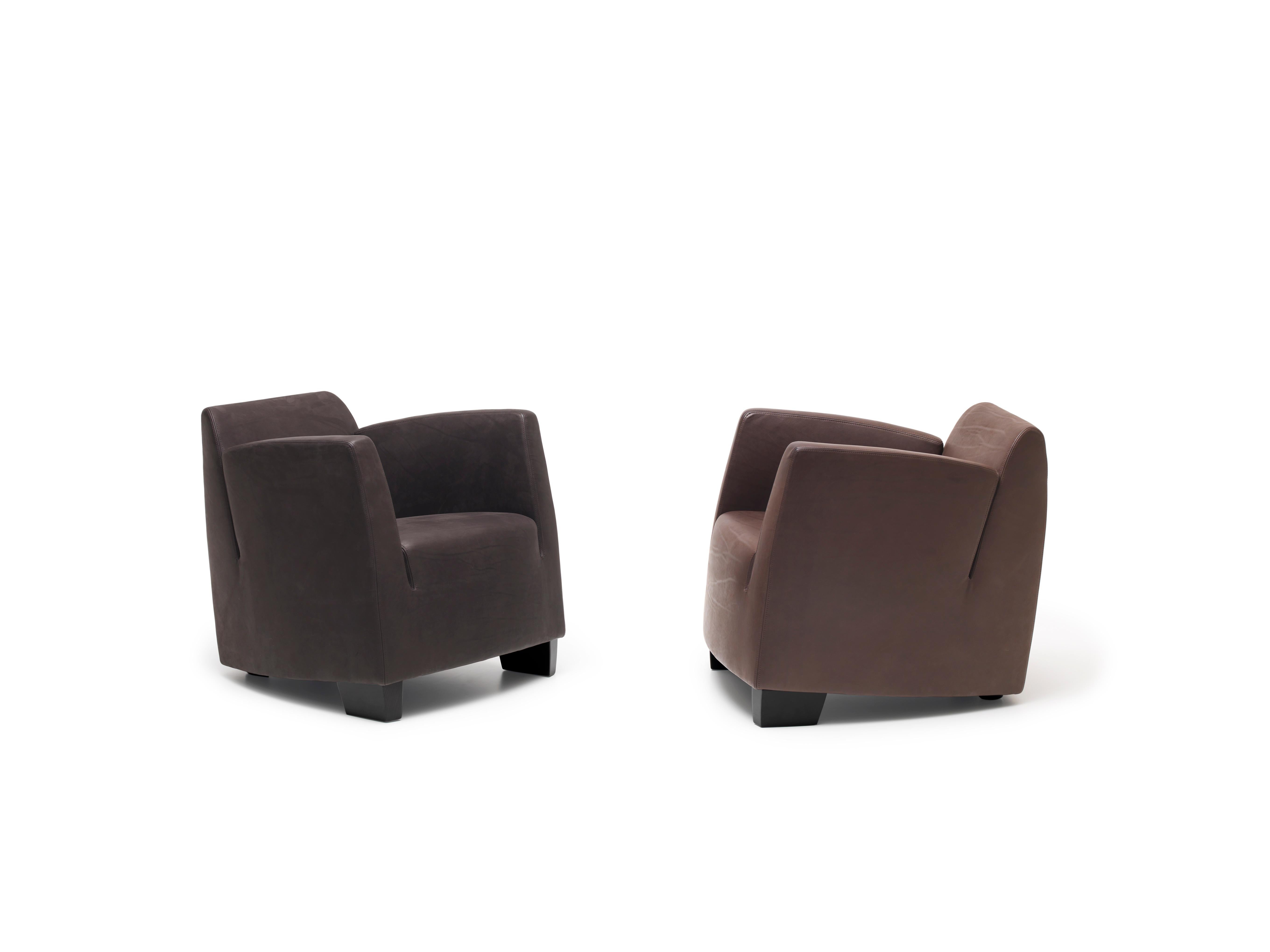 Moderne Fauteuil club en cuir De Sede de Kurt Erni en vente