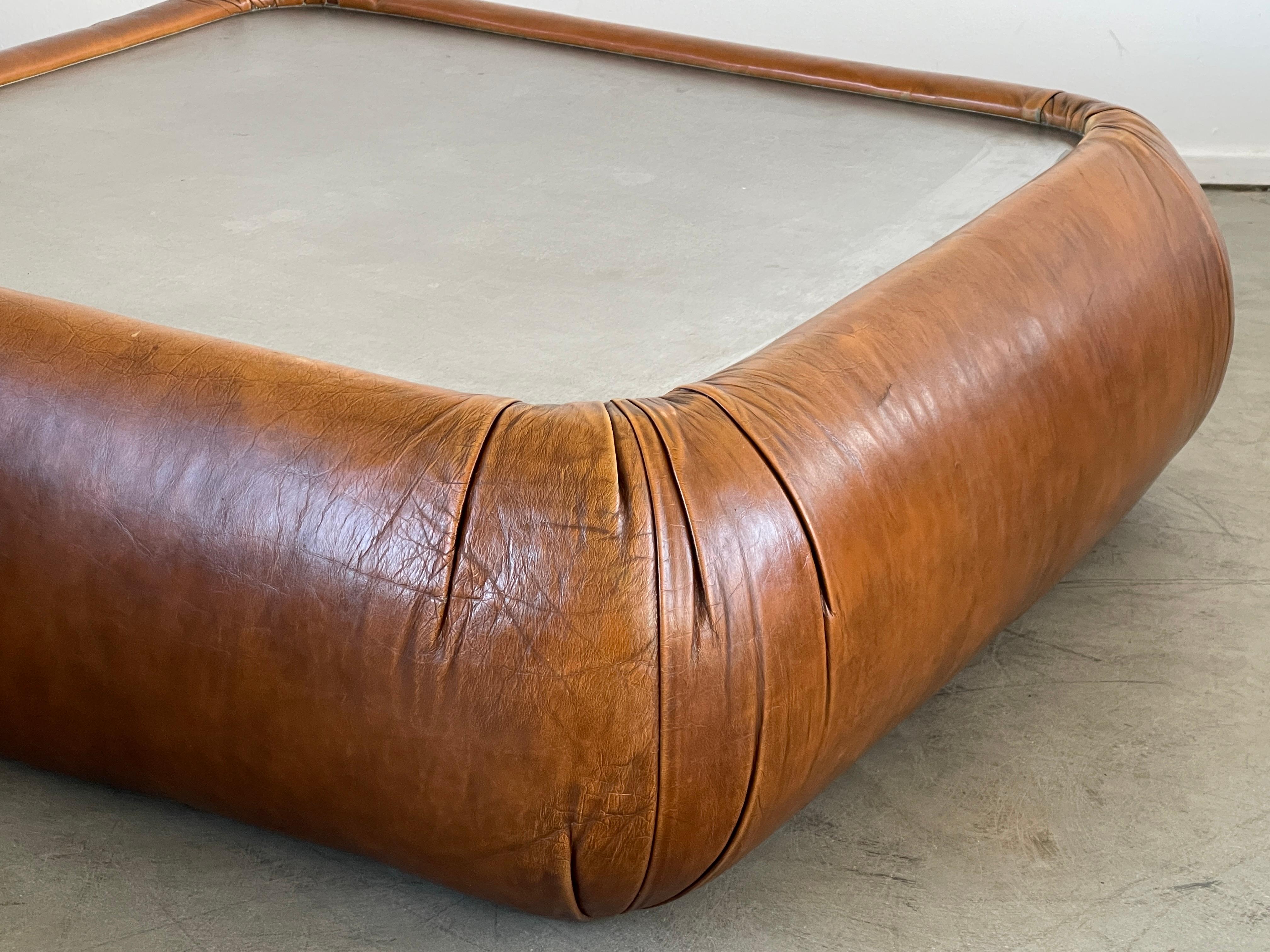 Late 20th Century De Sede Leather Coffee Table