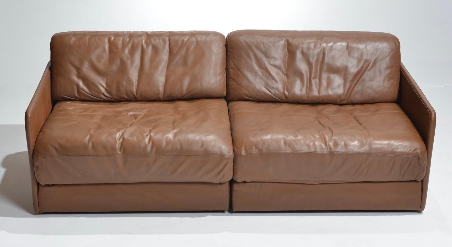 De Sede Leather Convertible Sofa Bed 2