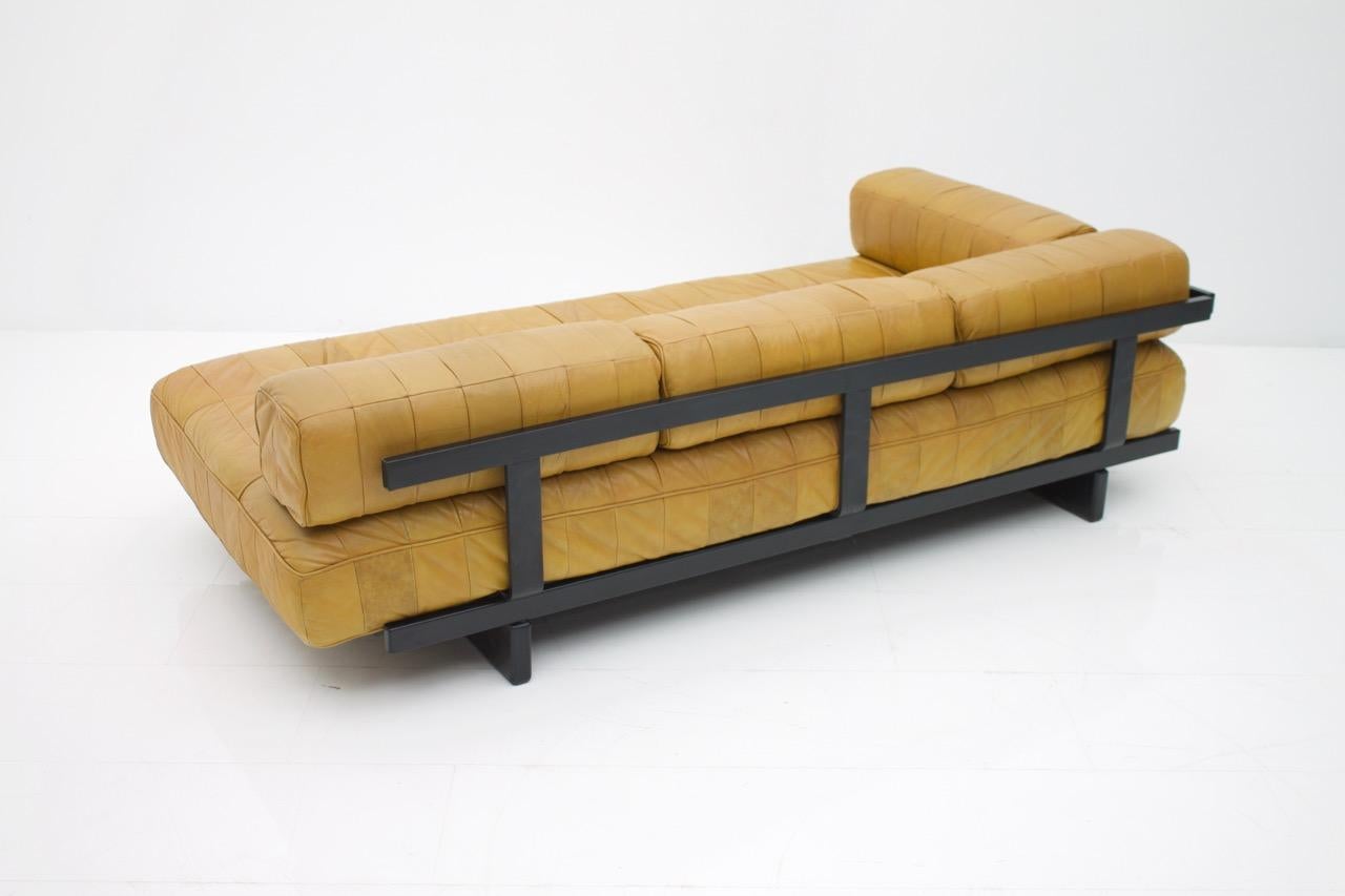 De Sede Leather Daybed DS 80 Sofa Bed Switzerland, 1960s 4