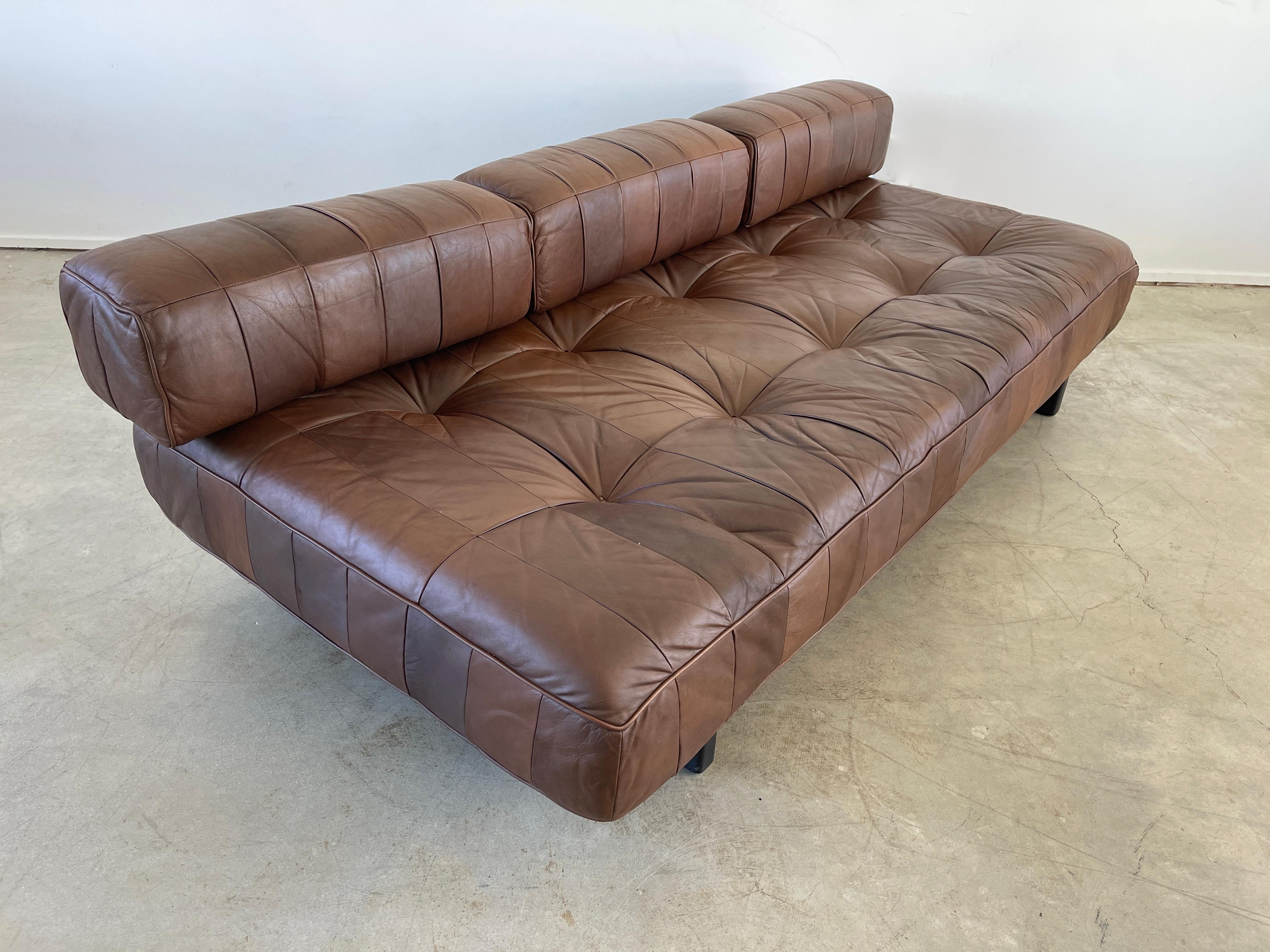 Wood De Sede Leather Daybed 