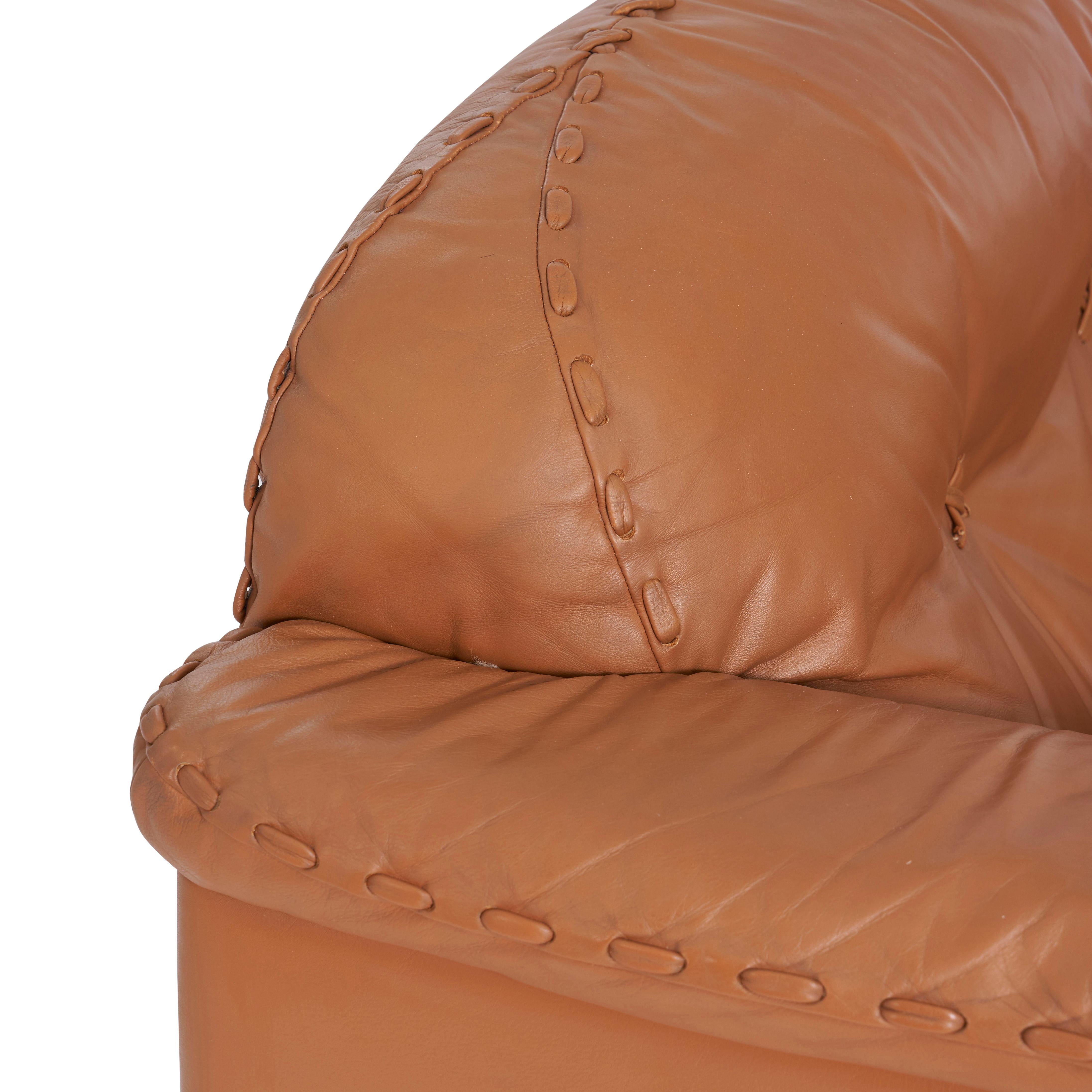 Swiss De Sede Leather DS 101 Lounge Chair