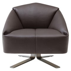 De Sede Leather Folds Armchair by Alfredo Häberli