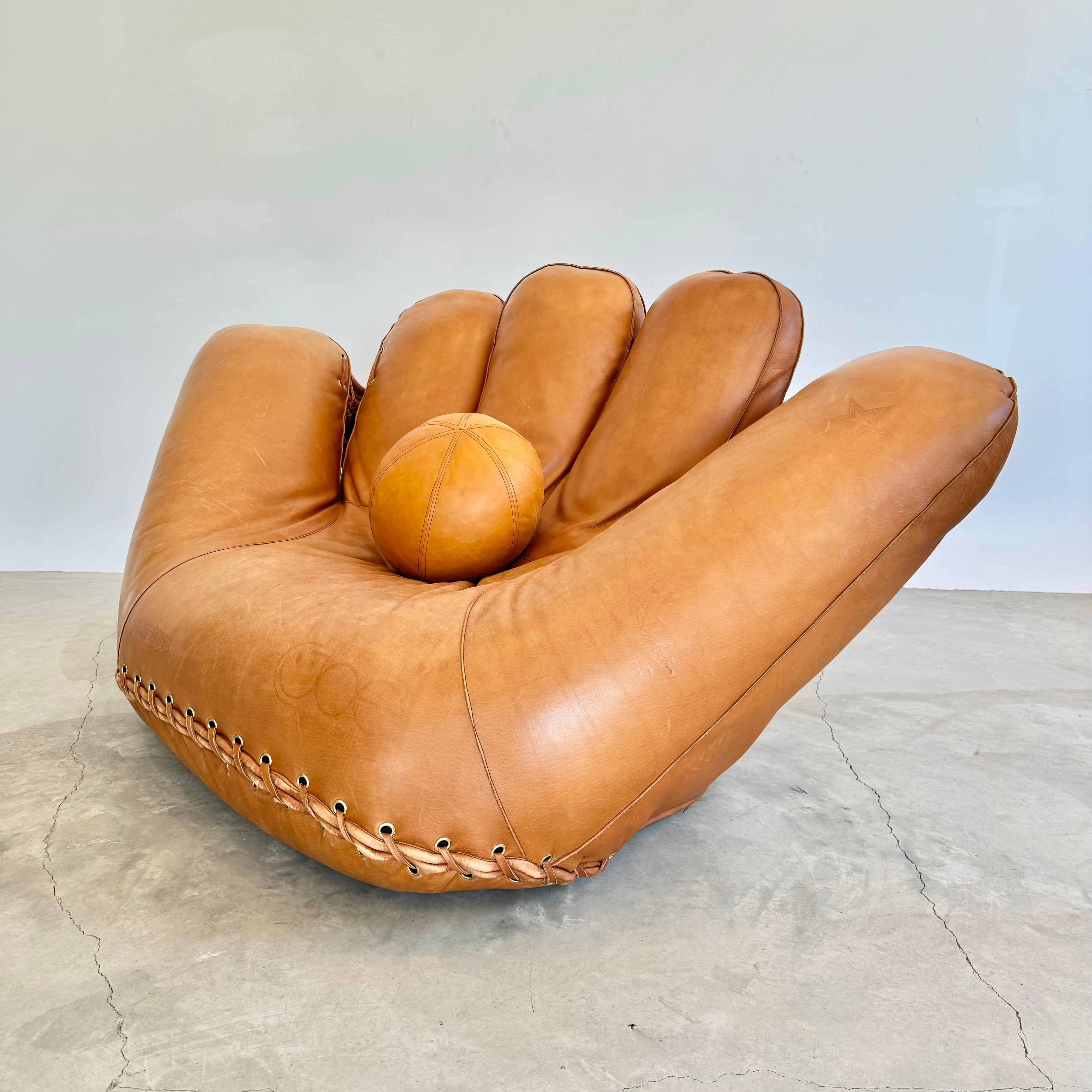 Metal Leather 'Joe' Chair by De Pas, D'Urbino, Lomazzi for Poltronova, Italy 1980s
