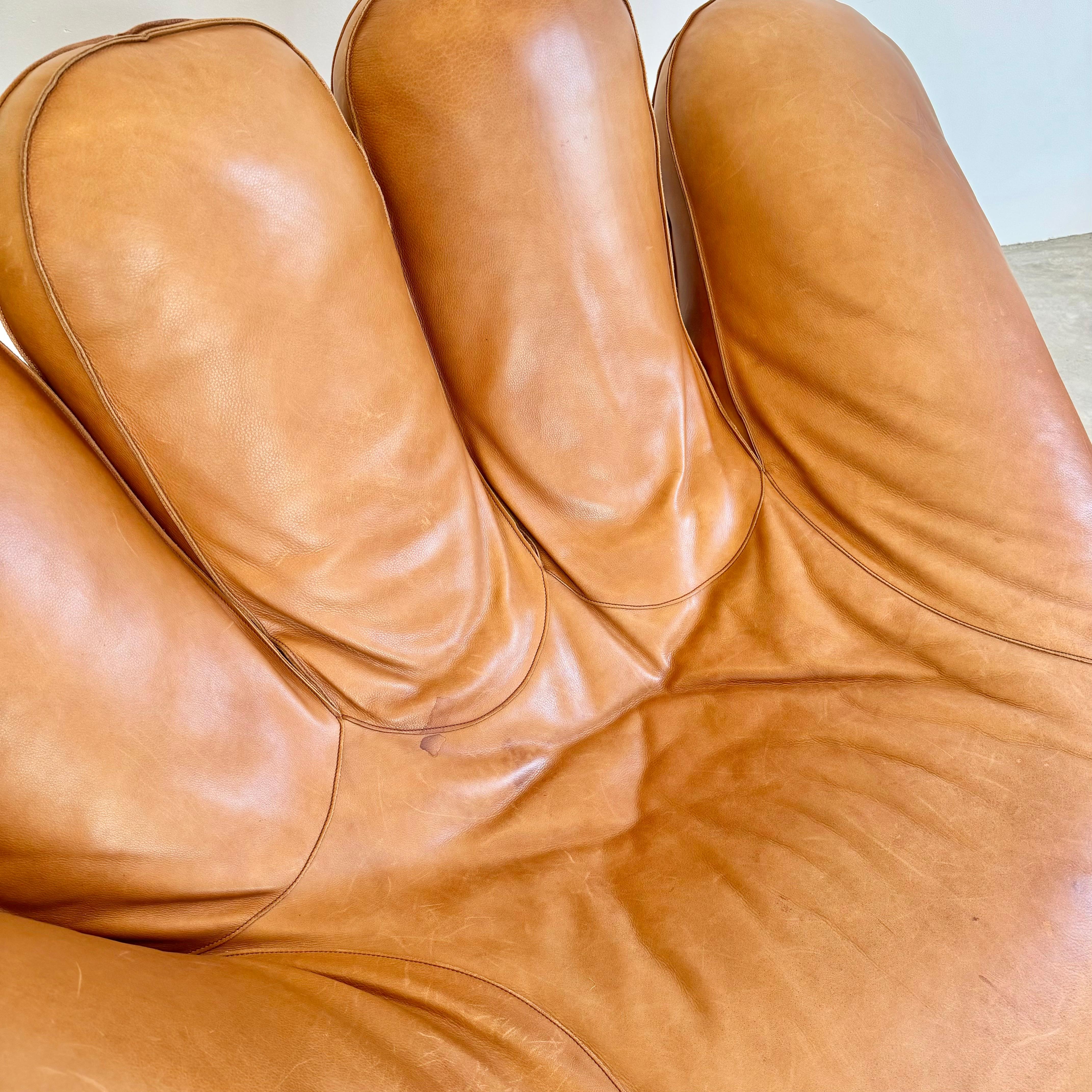 Leather 'Joe' Chair by De Pas, D'Urbino, Lomazzi for Poltronova, Italy 1980s 8