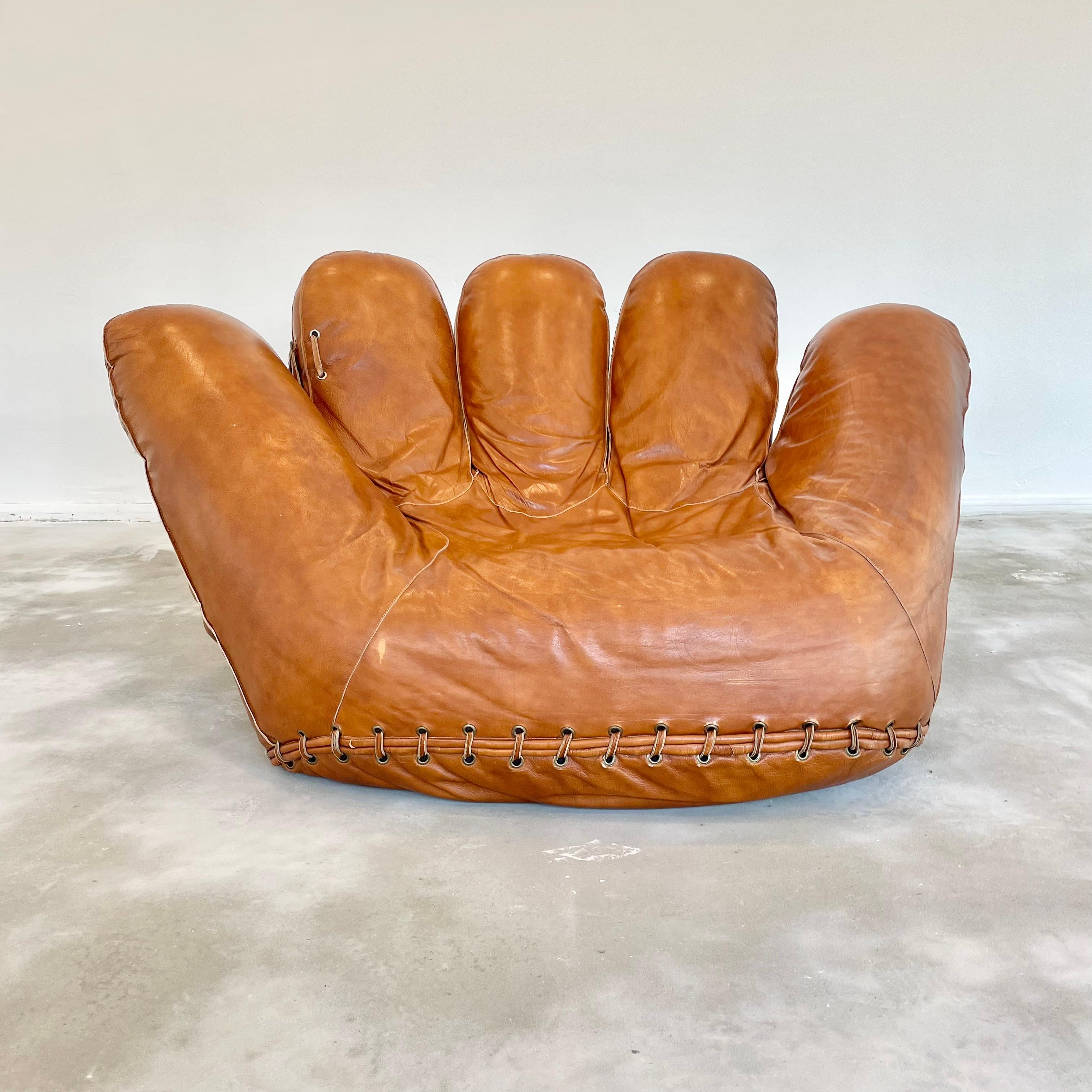 Late 20th Century De Sede Leather 'Joe' Chair by De Pas, D'Urbino, Lomazzi for Poltronova, Italy