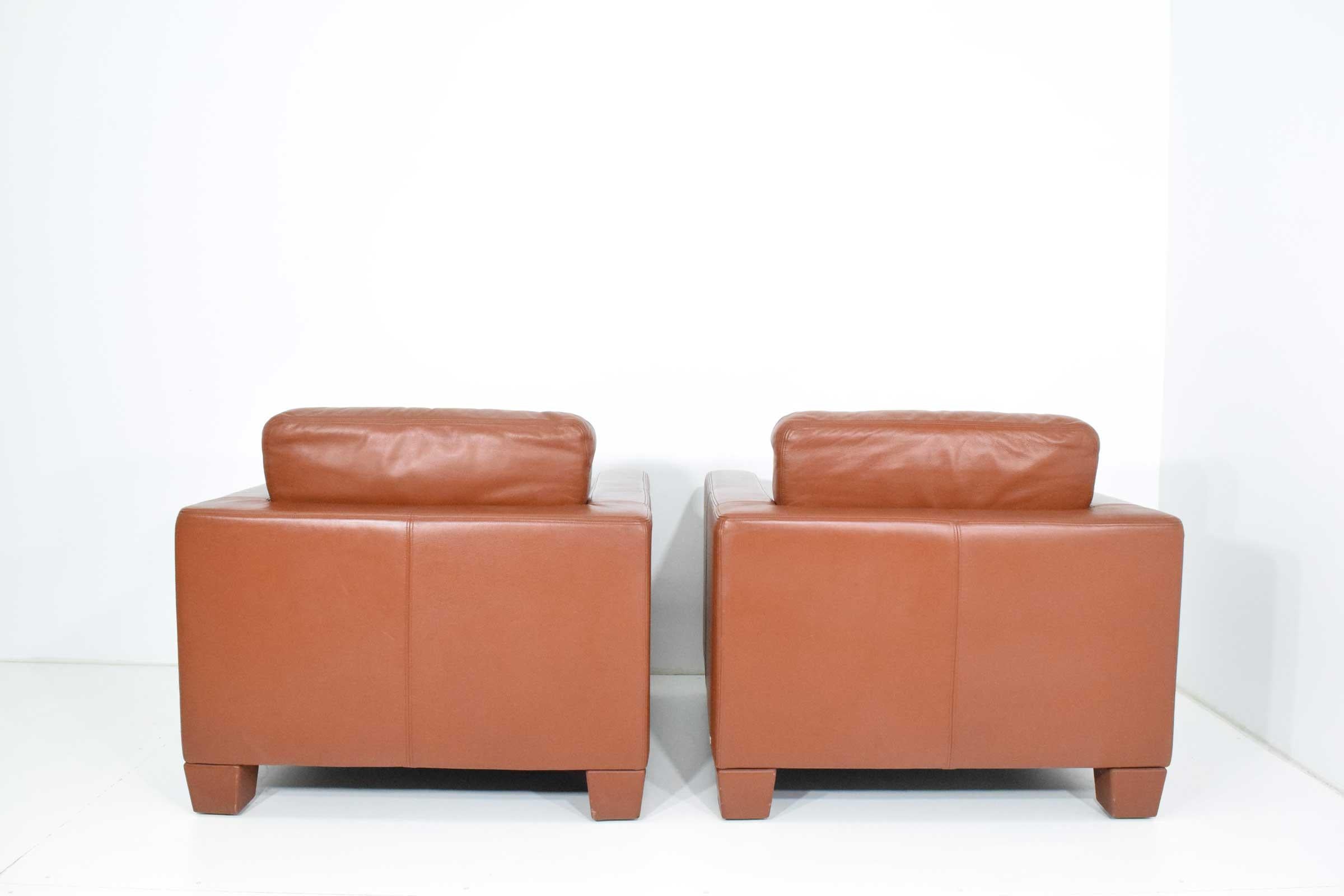 Contemporary De Sede Leather Lounge Chairs