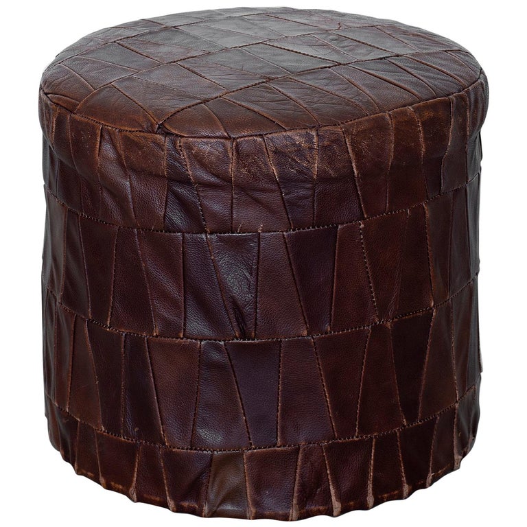 De Sede Leather Ottoman at 1stDibs