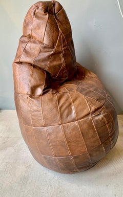 De Sede Leather Patchwork Bean Bag