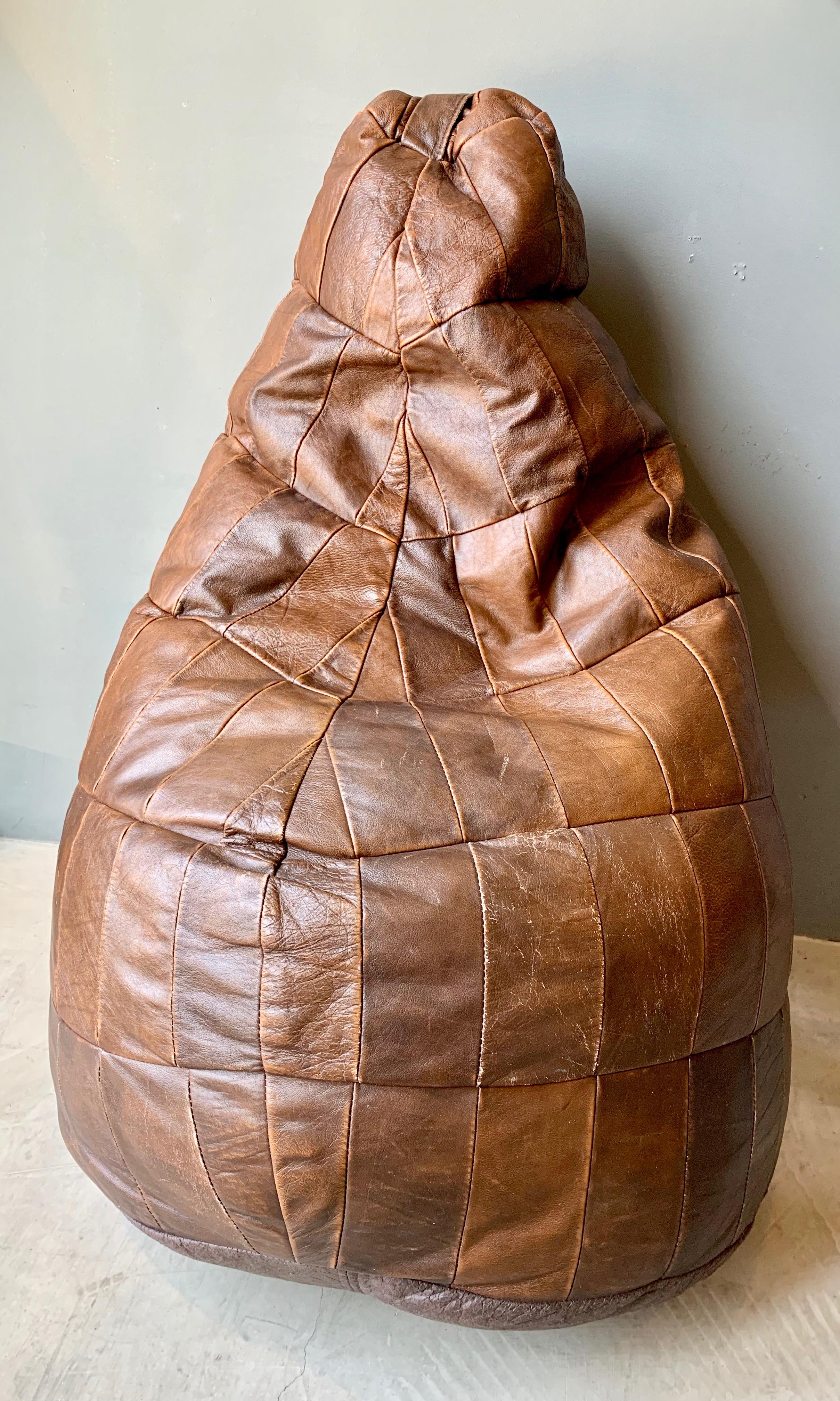 leather bean bag chair