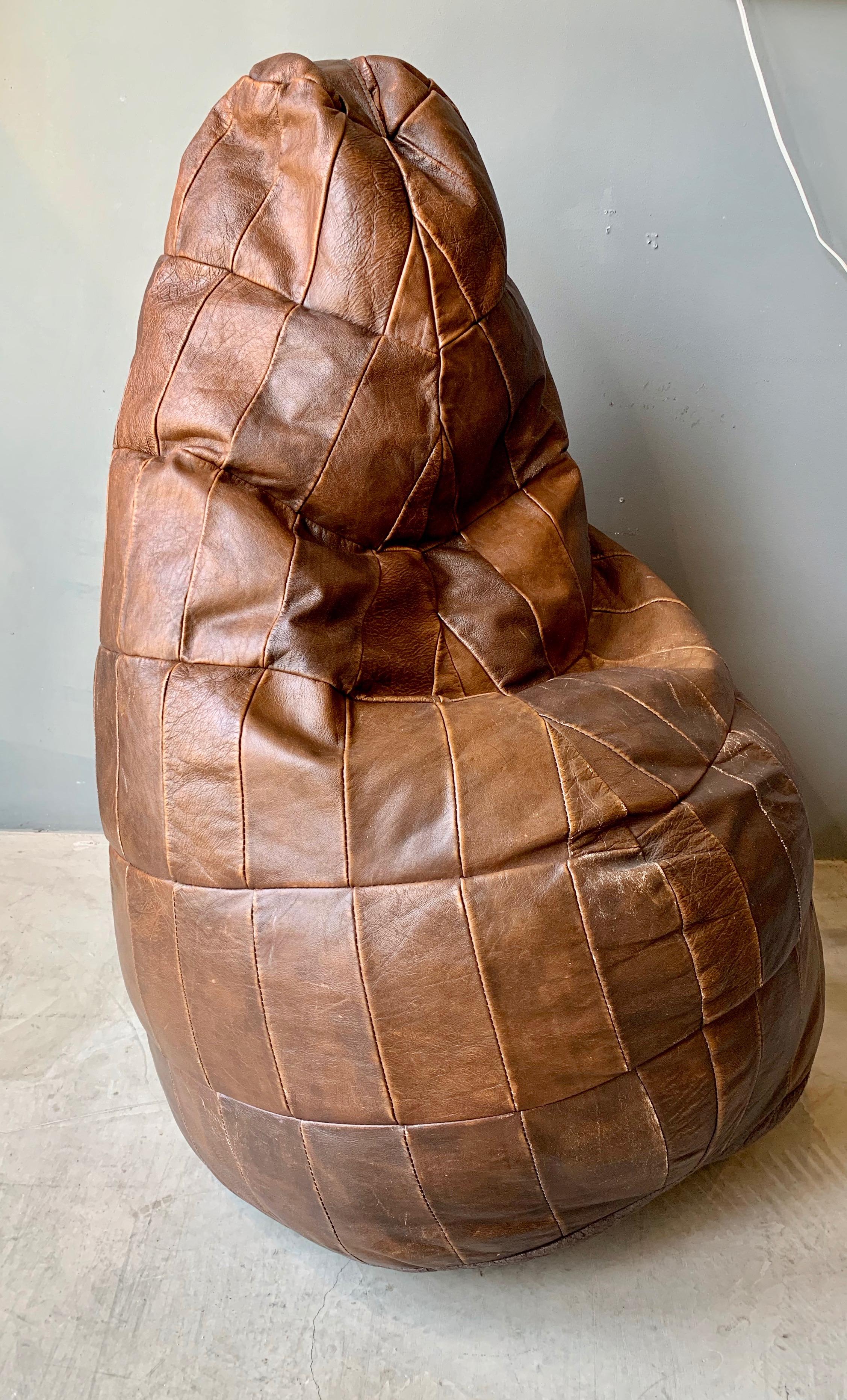 brown bean bags