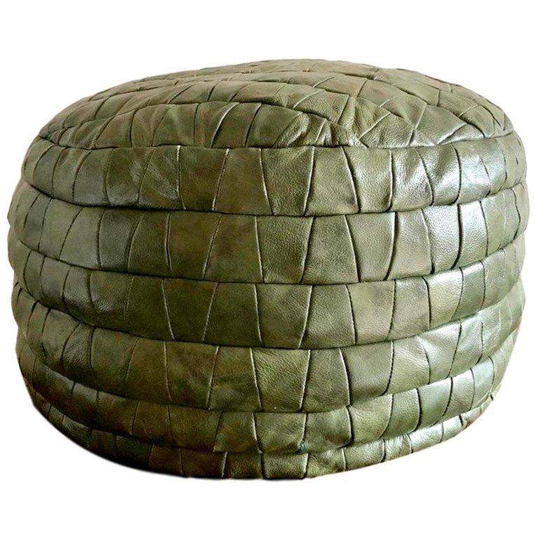 De Sede Leather Patchwork Ottomans 13