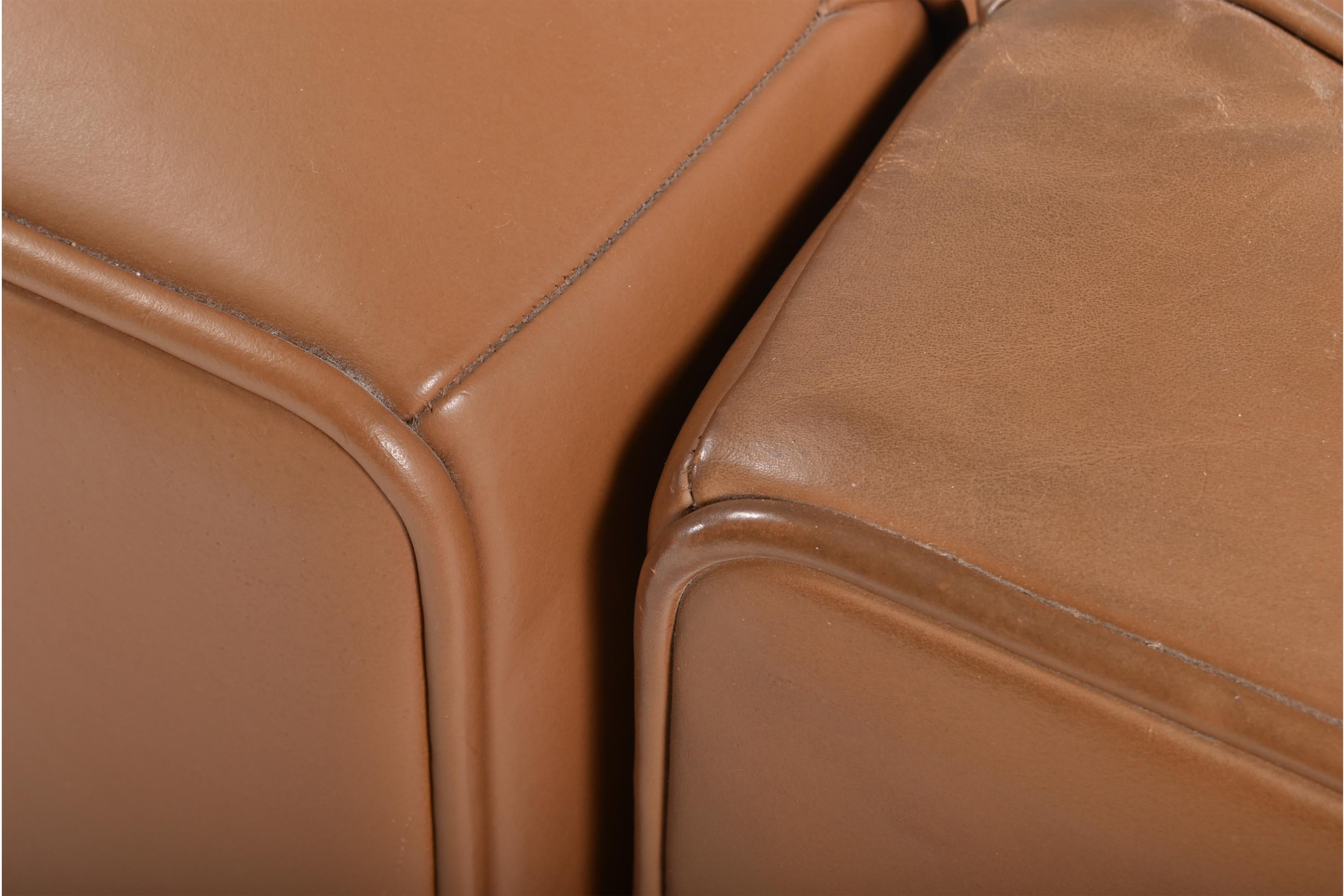 De Sede Leather Sectional Sofa DS 15, Switzerland, 1970s 6