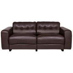 De Sede Leather Sofa Brown Two-Seat Couch