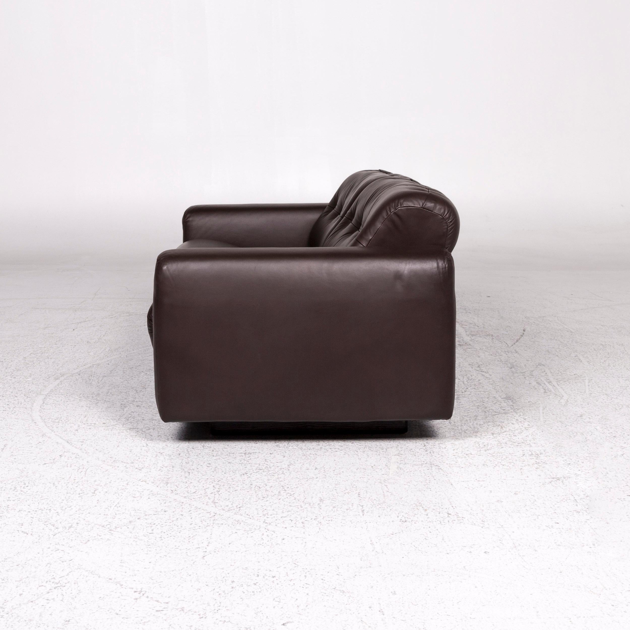 De Sede Leather Sofa Brown Two-Seat Couch 2