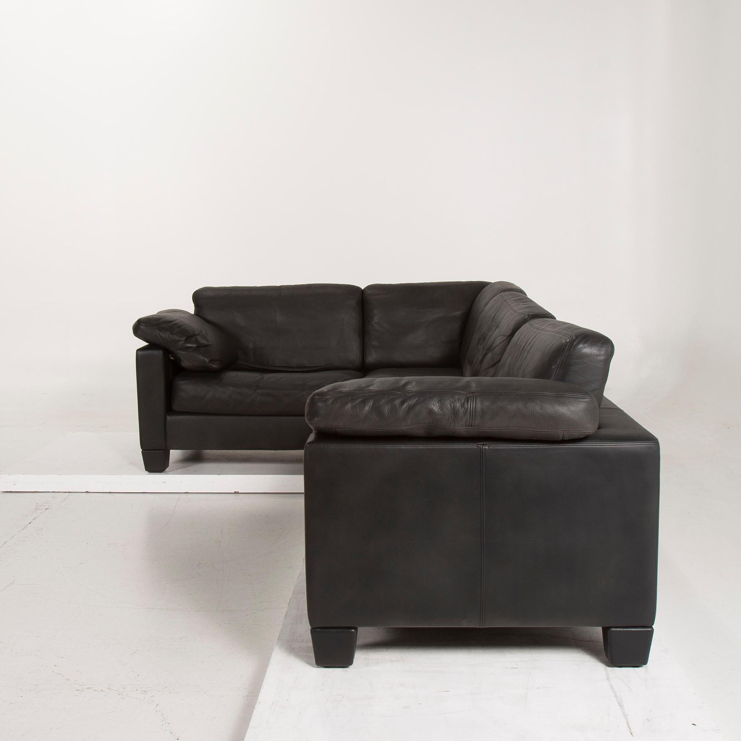 De Sede Leather Sofa Dark Green Corner Sofa For Sale 2
