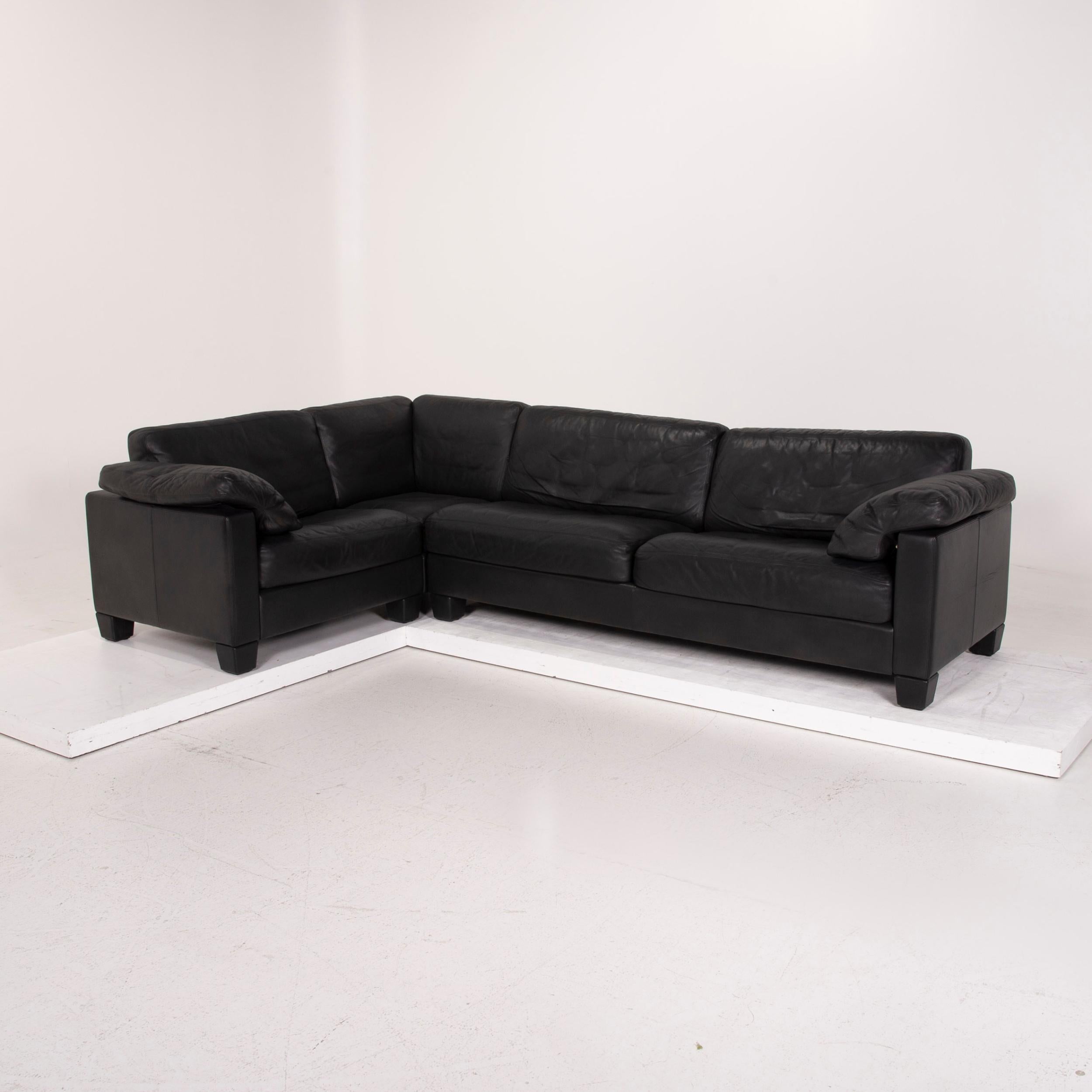 De Sede Leather Sofa Dark Green Corner Sofa In Fair Condition For Sale In Cologne, DE