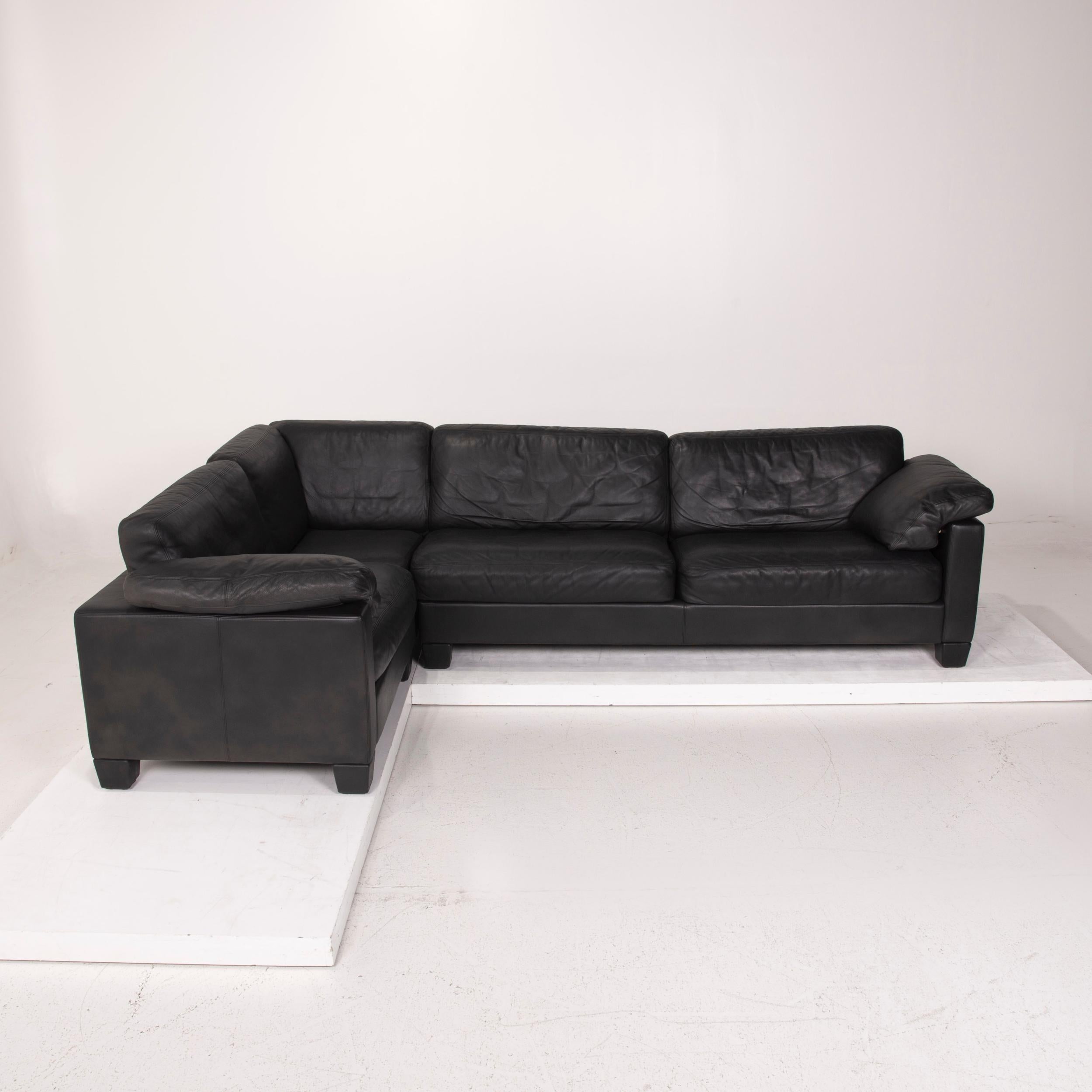 De Sede Leather Sofa Dark Green Corner Sofa For Sale 1