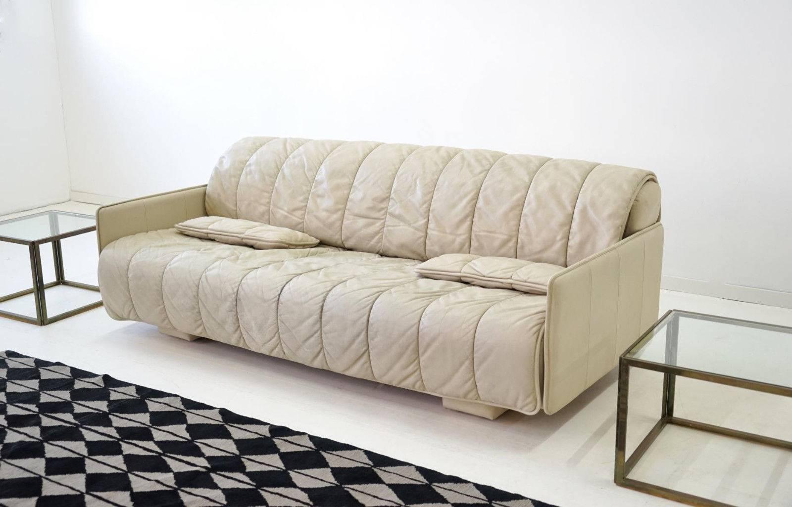 De Sede Leather Sofa Daybed Canapé Chaise Longue 5