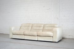 De Sede Leather Sofa DS 105 Ecru White