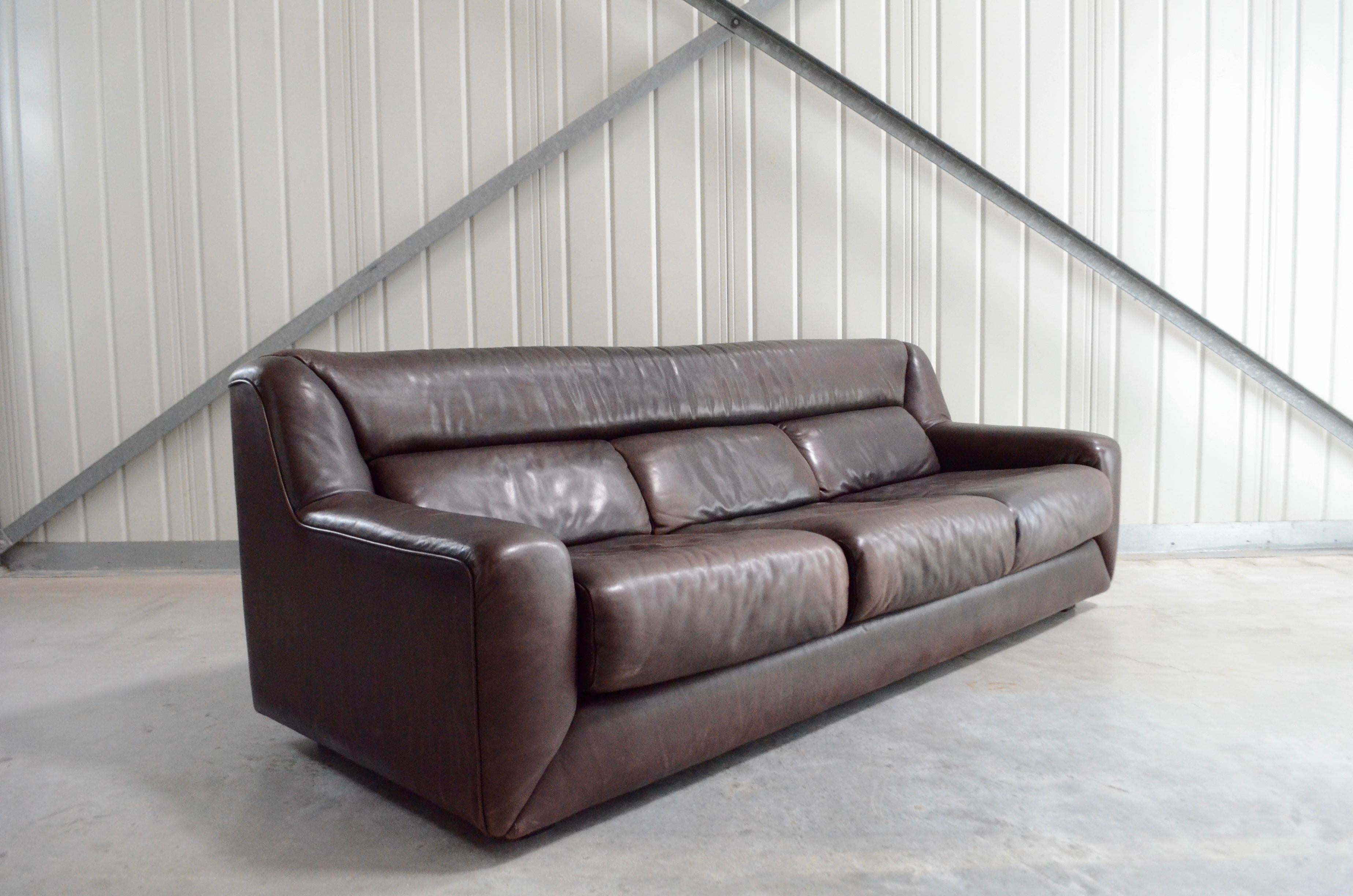 De Sede Leather Sofa Ds 43 Brown 5