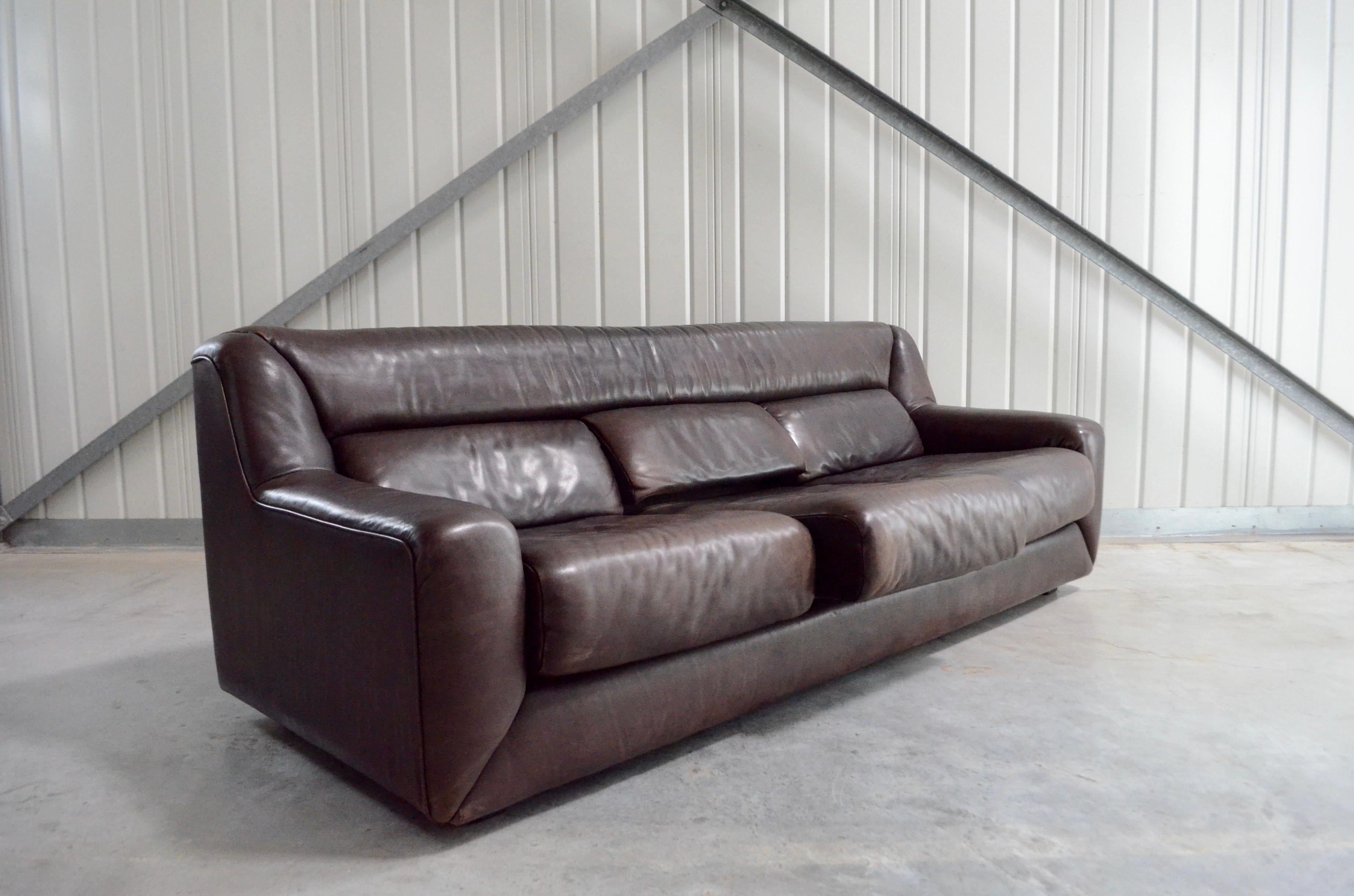 De Sede Leather Sofa Ds 43 Brown 6
