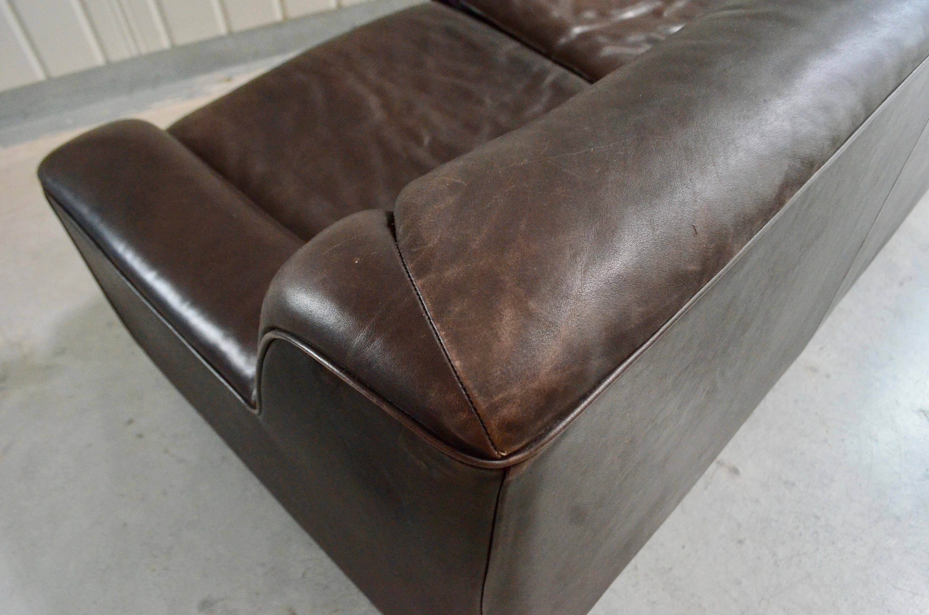 De Sede Leather Sofa Ds 43 Brown 11