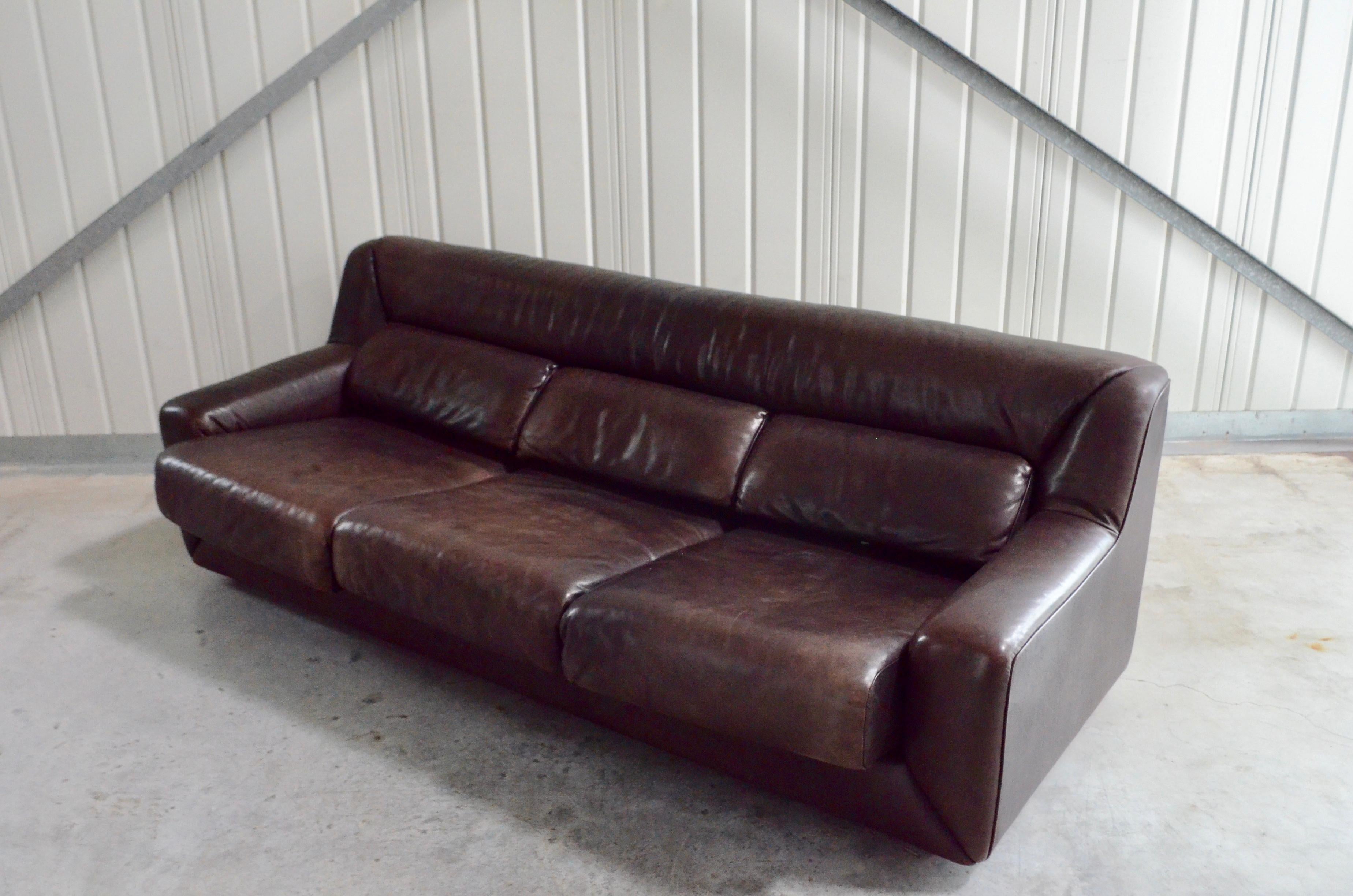 De Sede Leather Sofa Ds 43 Brown 12
