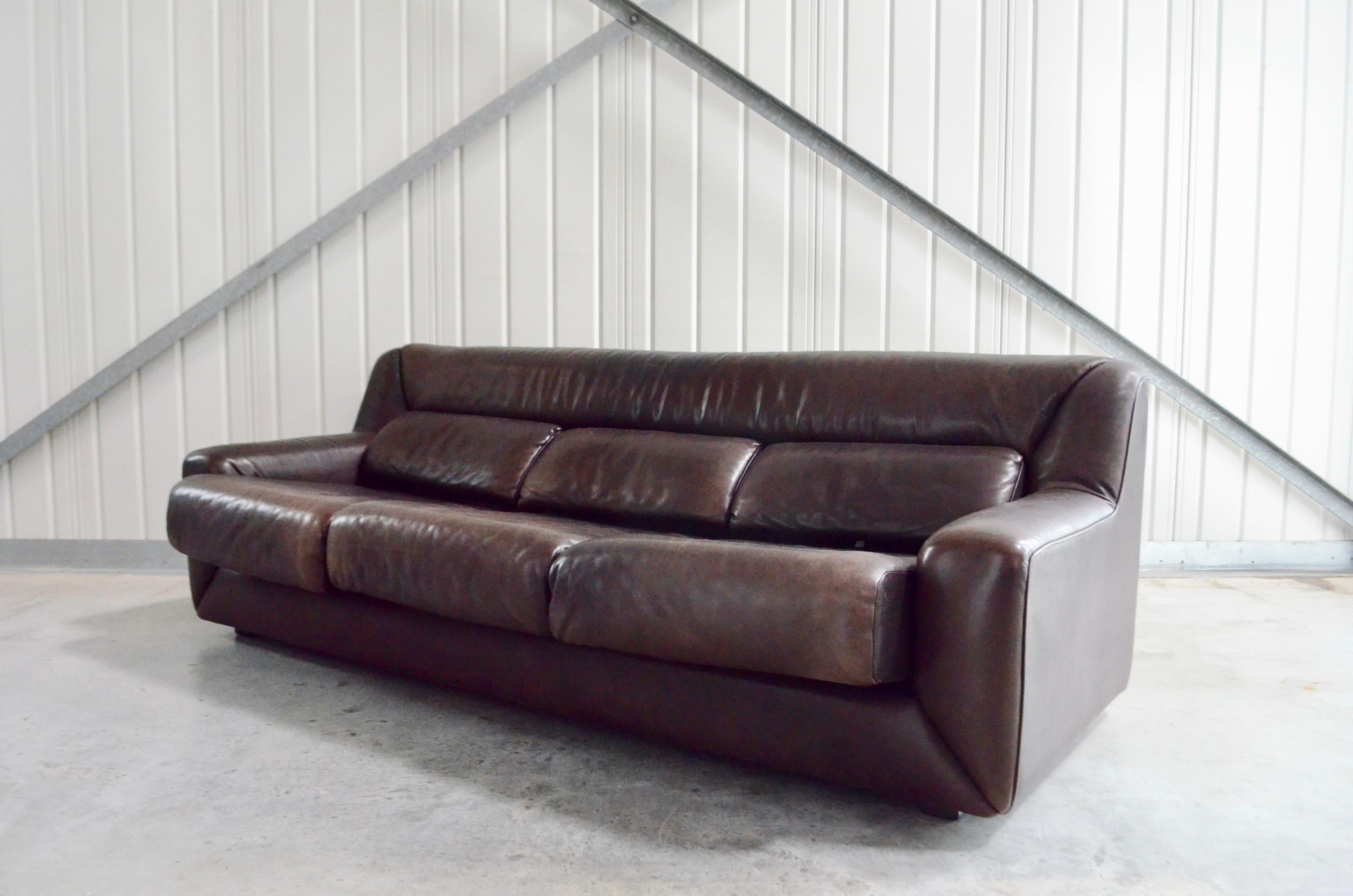 De Sede Leather Sofa DS 43 Brown In Good Condition In Munich, Bavaria