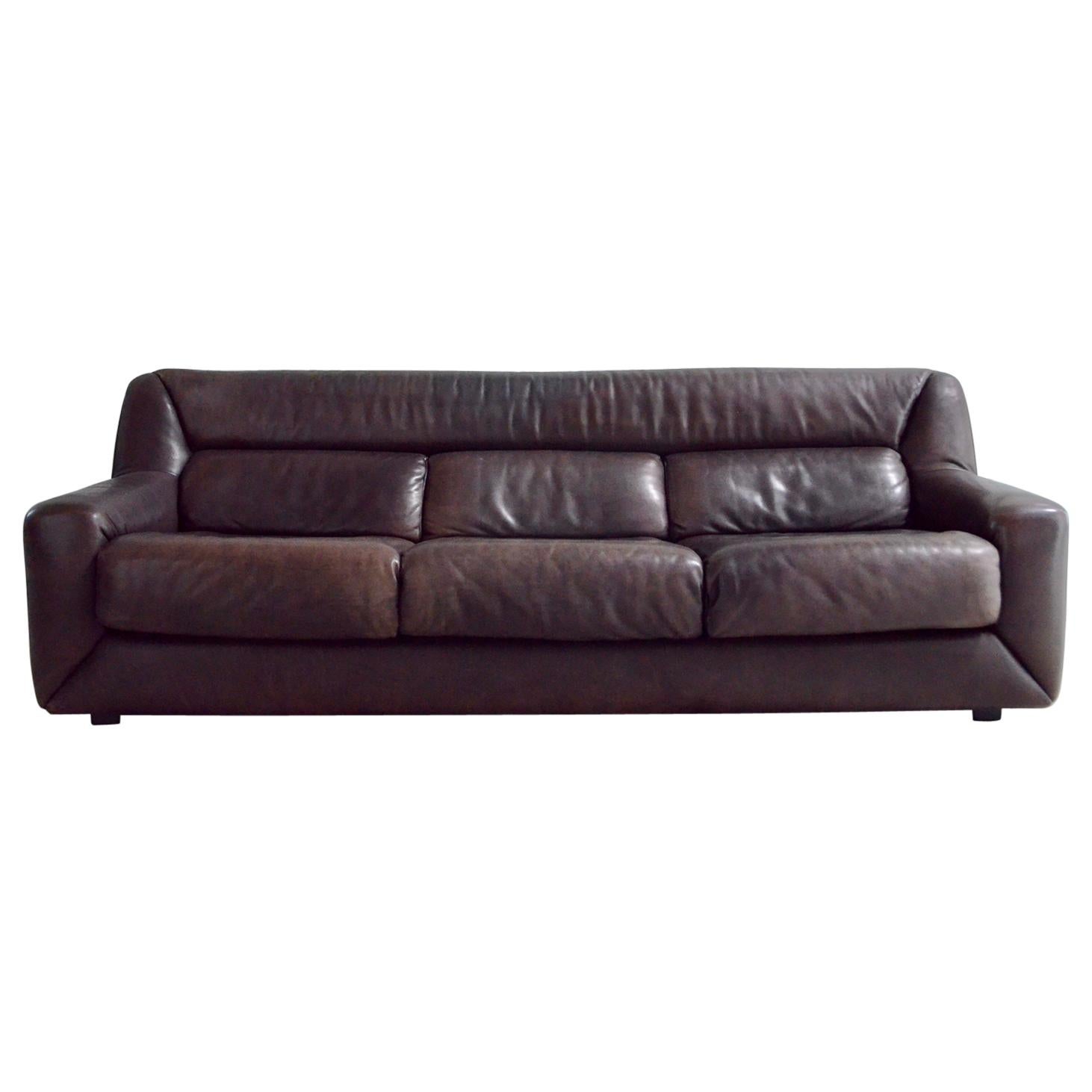 De Sede Leather Sofa DS 43 Brown For Sale at 1stDibs | de sede ds 43, sofads