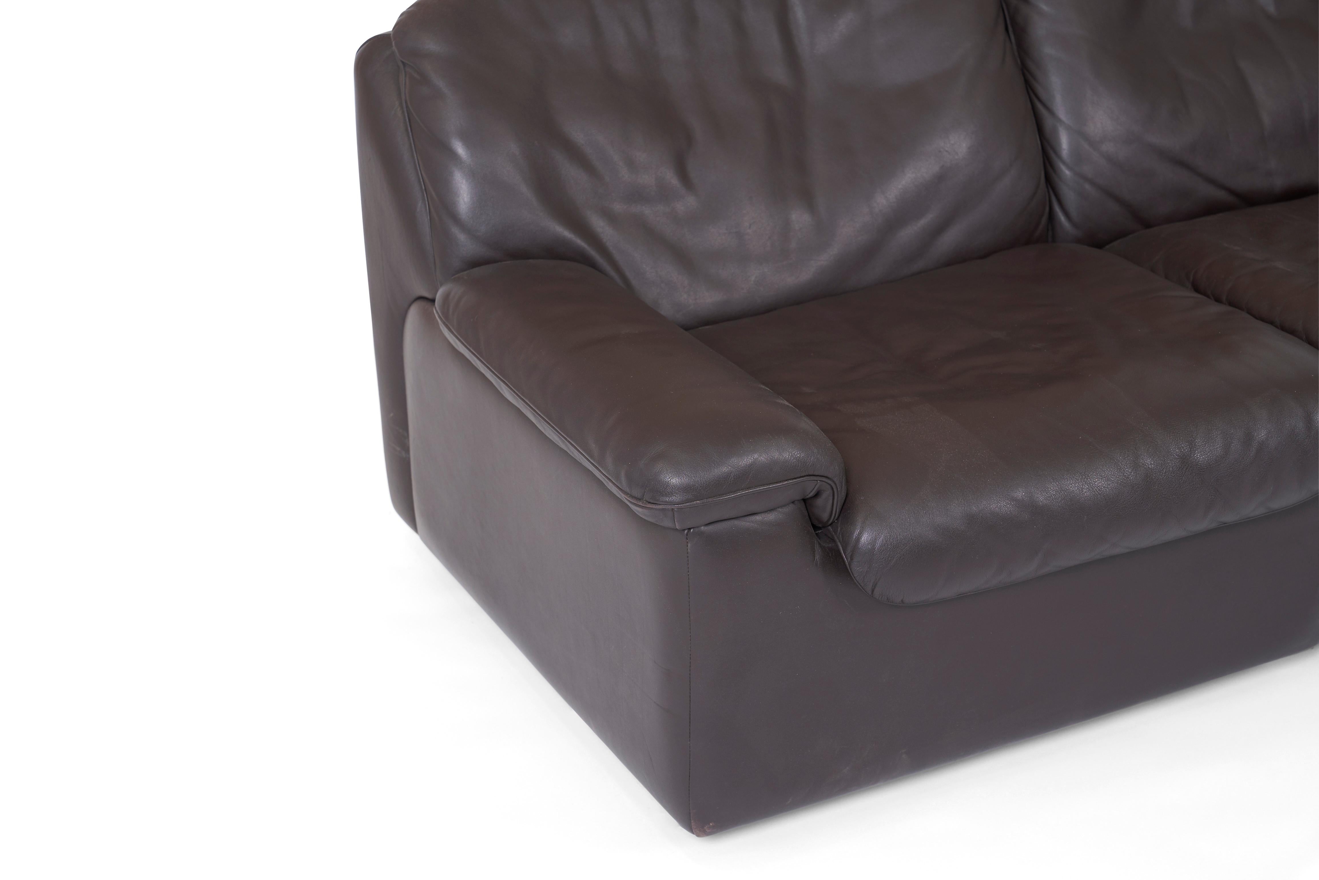 Swiss De Sede Leather Sofa, DS 66