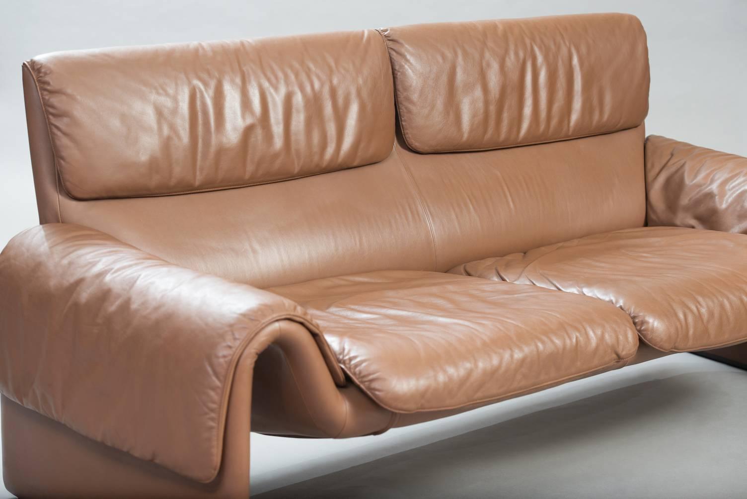 Swiss De Sede Leather Sofa Model DS-2011