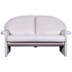 De Sede Leather Sofa Off-White Two-Seat Couch