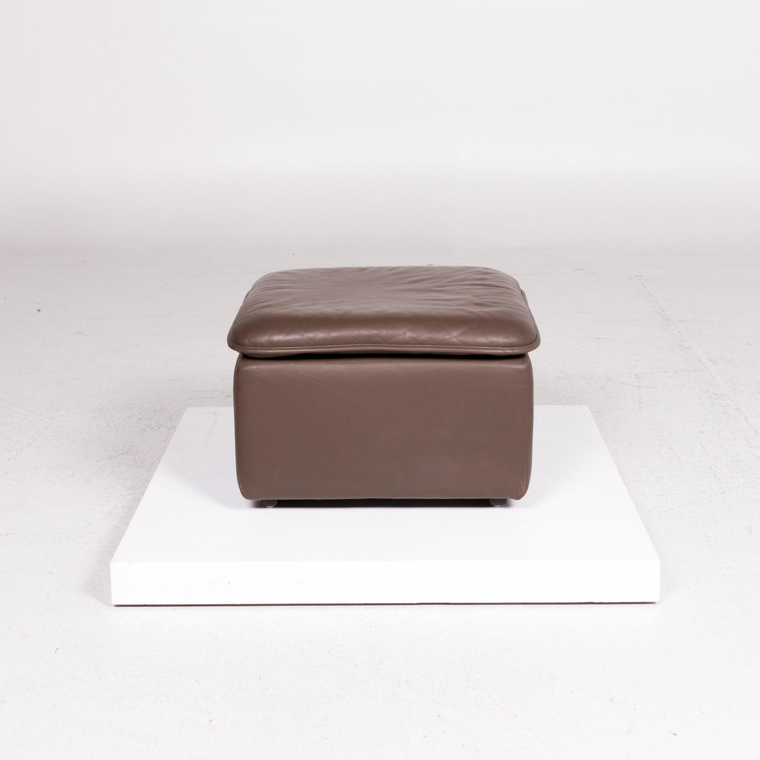 De Sede Leather Stool Brown 1