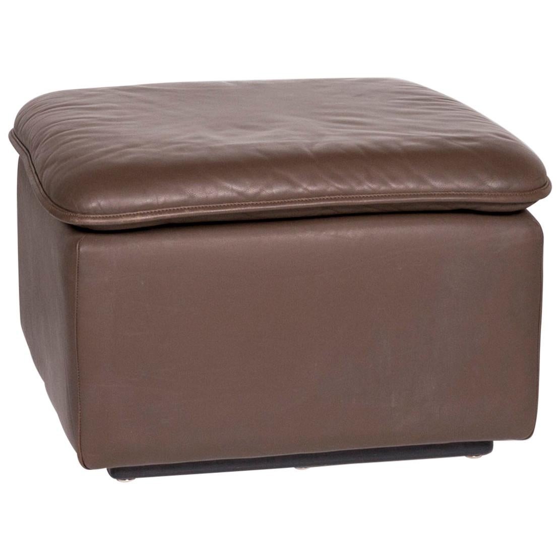 De Sede Leather Stool Brown