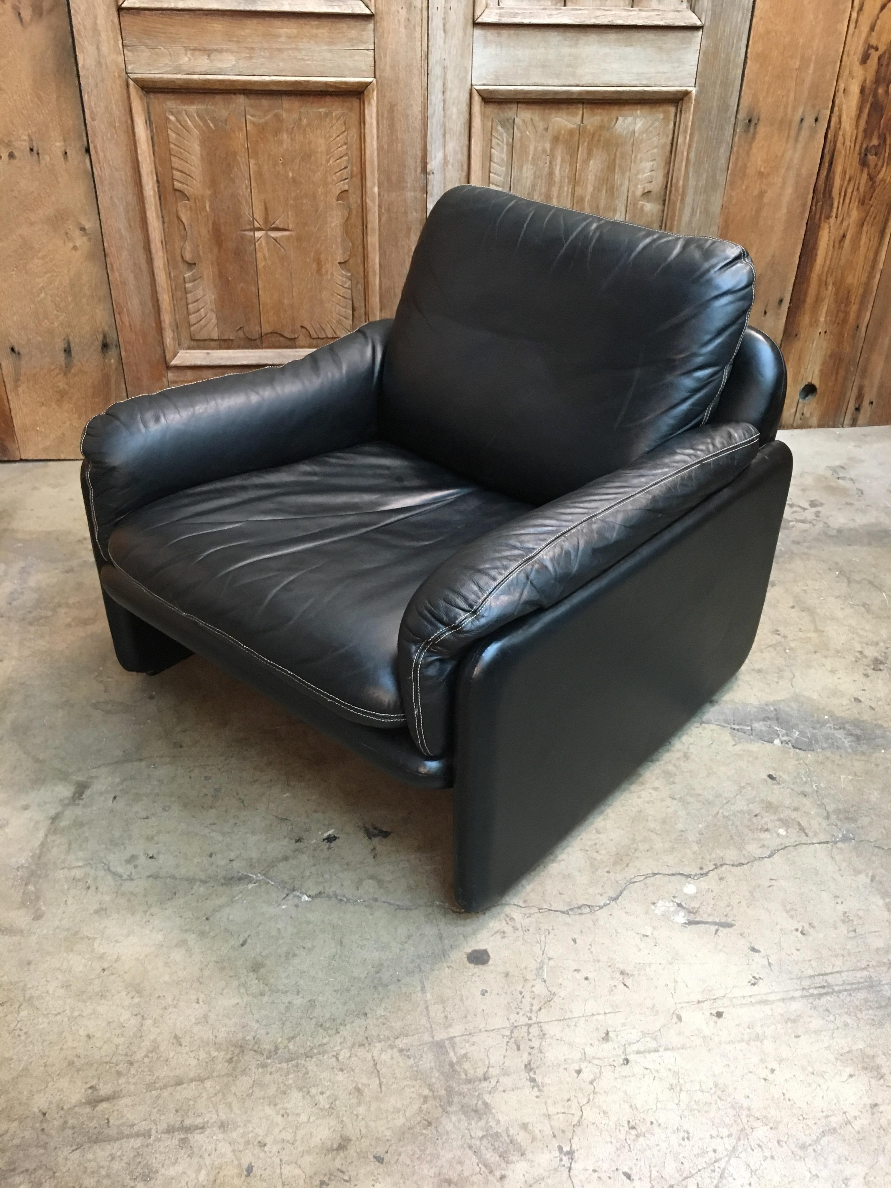 De Sede Lounge Chair Model DS-61 In Good Condition In Denton, TX